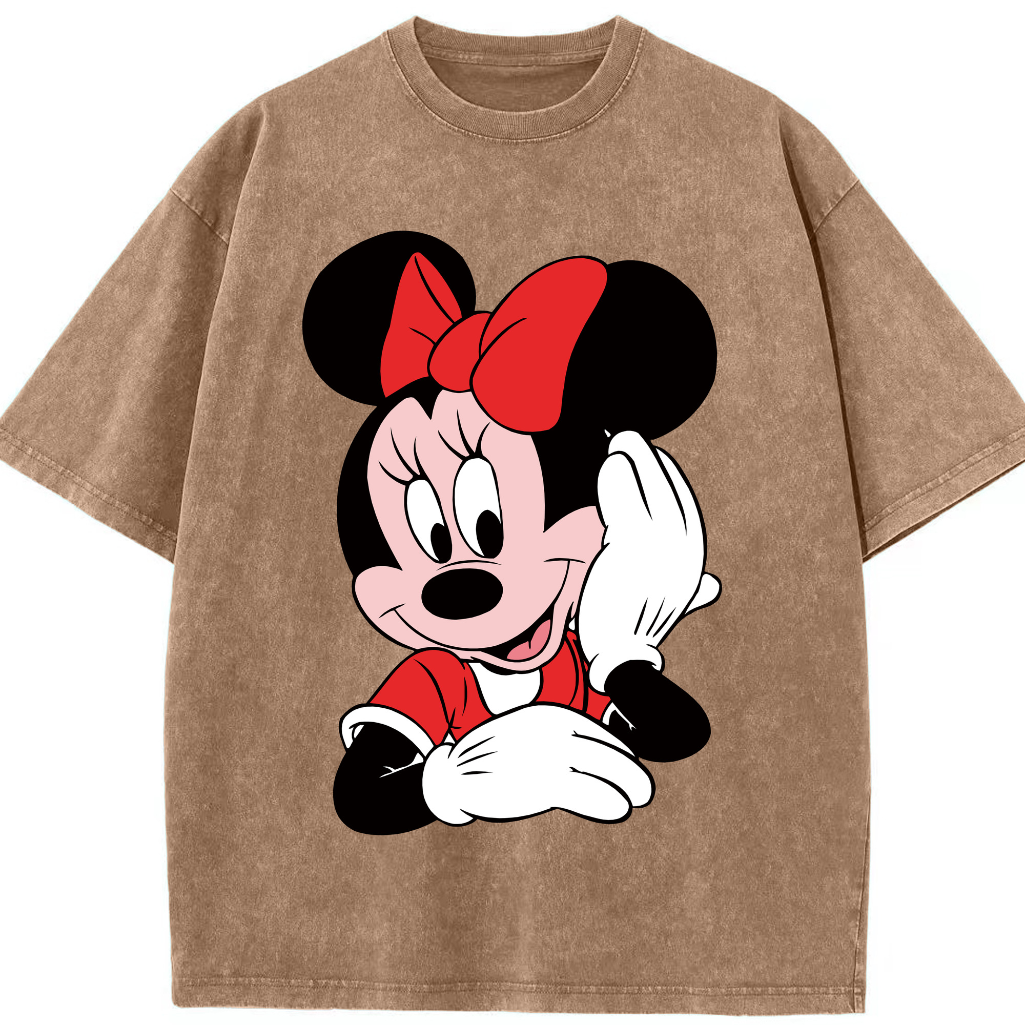 （画像用） ミッキーマウス Mickey Mouse 綿100% ヴィンテージ風 半袖Tシャツ（フロントプリント）