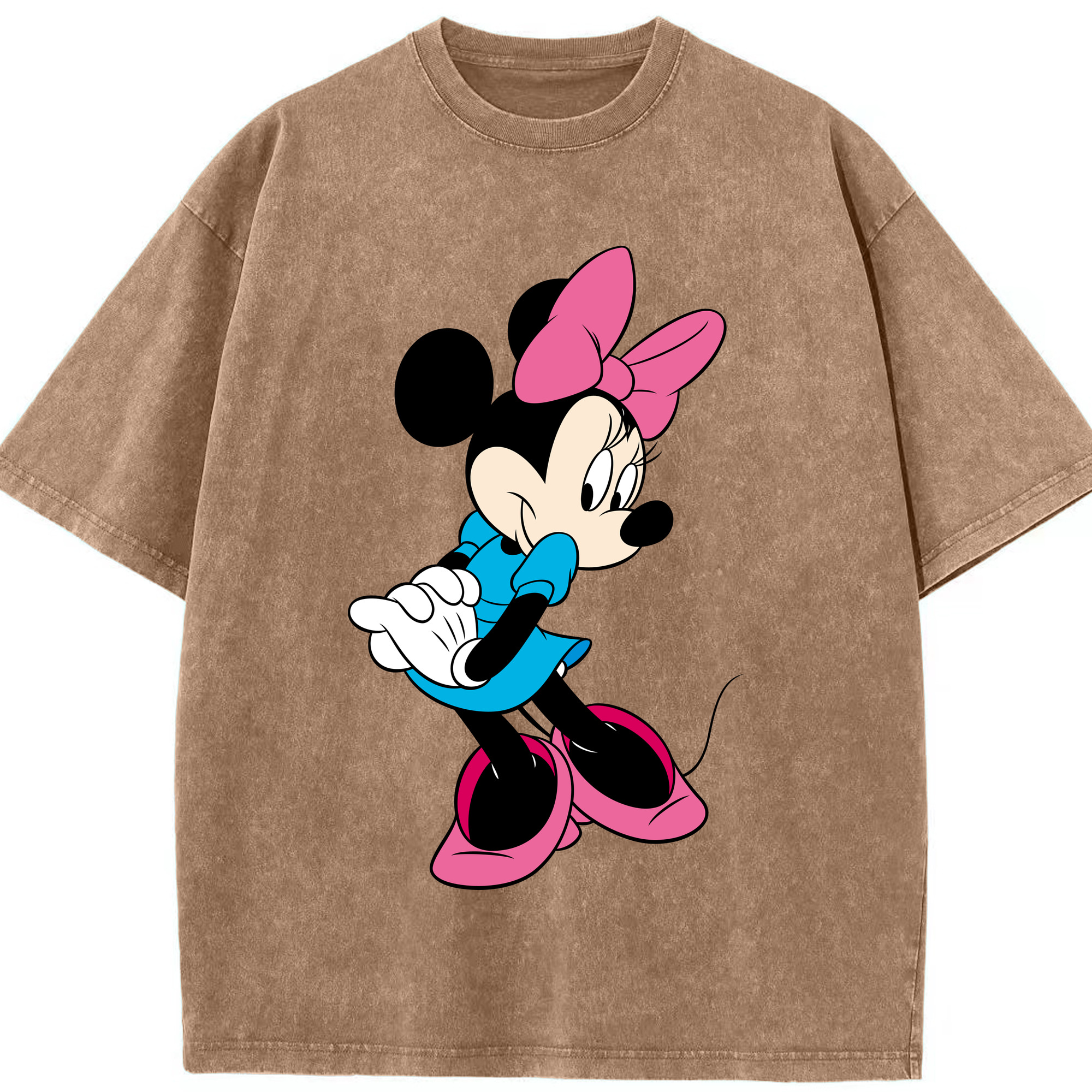 （画像用） ミッキーマウス Mickey Mouse 綿100% ヴィンテージ風 半袖Tシャツ（フロントプリント）