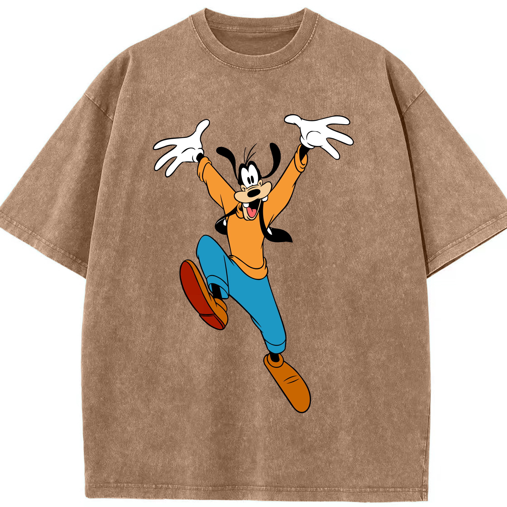（画像用） ミッキーマウス Mickey Mouse 綿100% ヴィンテージ風 半袖Tシャツ（フロントプリント）