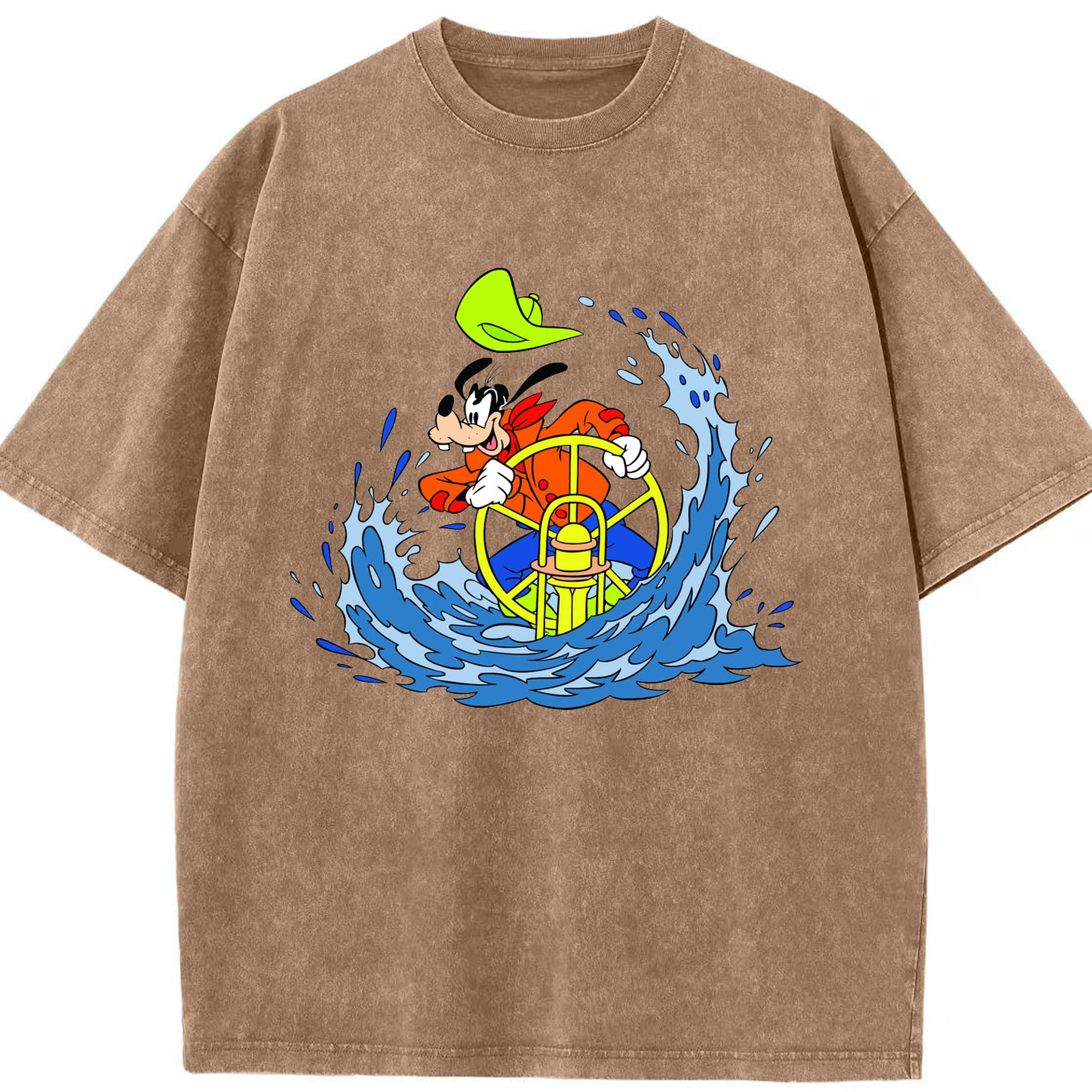 （画像用） ミッキーマウス Mickey Mouse 綿100% ヴィンテージ風 半袖Tシャツ（フロントプリント）