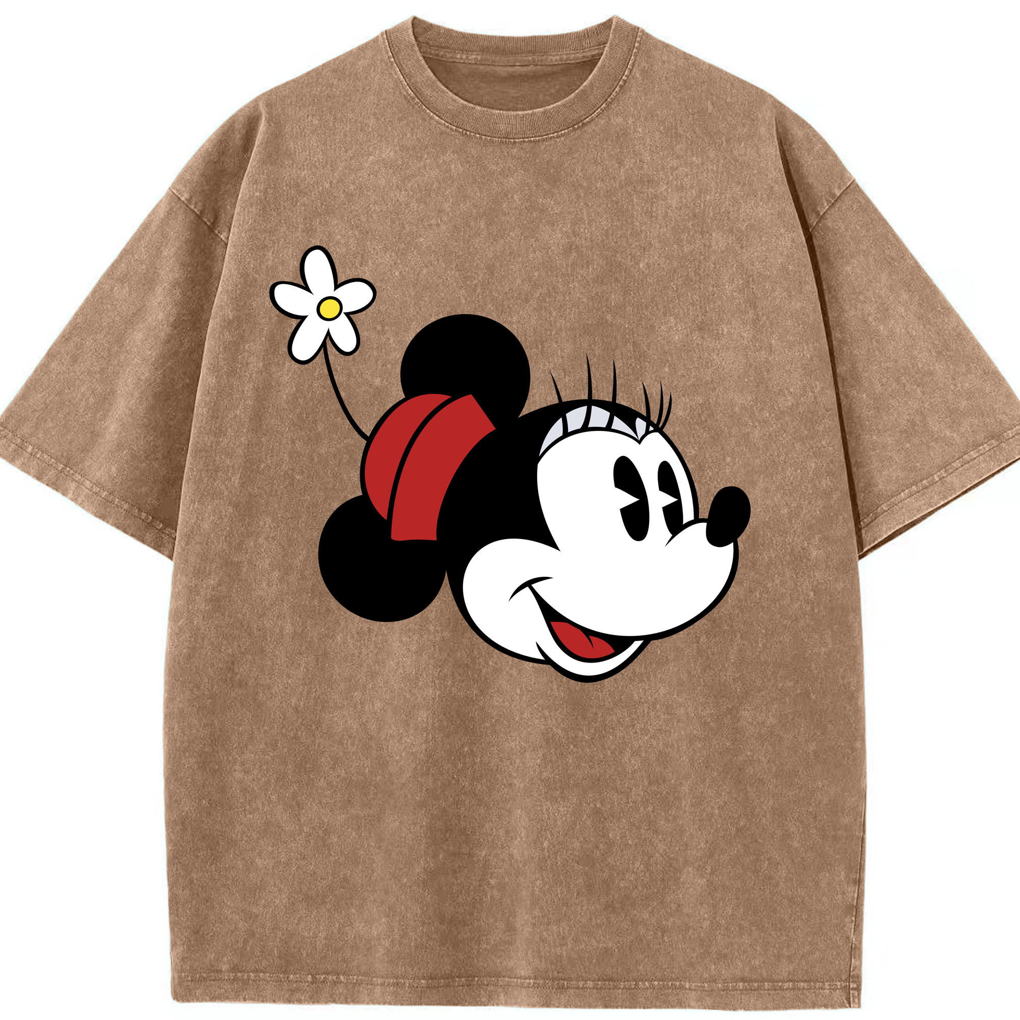 （画像用） ミッキーマウス Mickey Mouse 綿100% ヴィンテージ風 半袖Tシャツ（フロントプリント）
