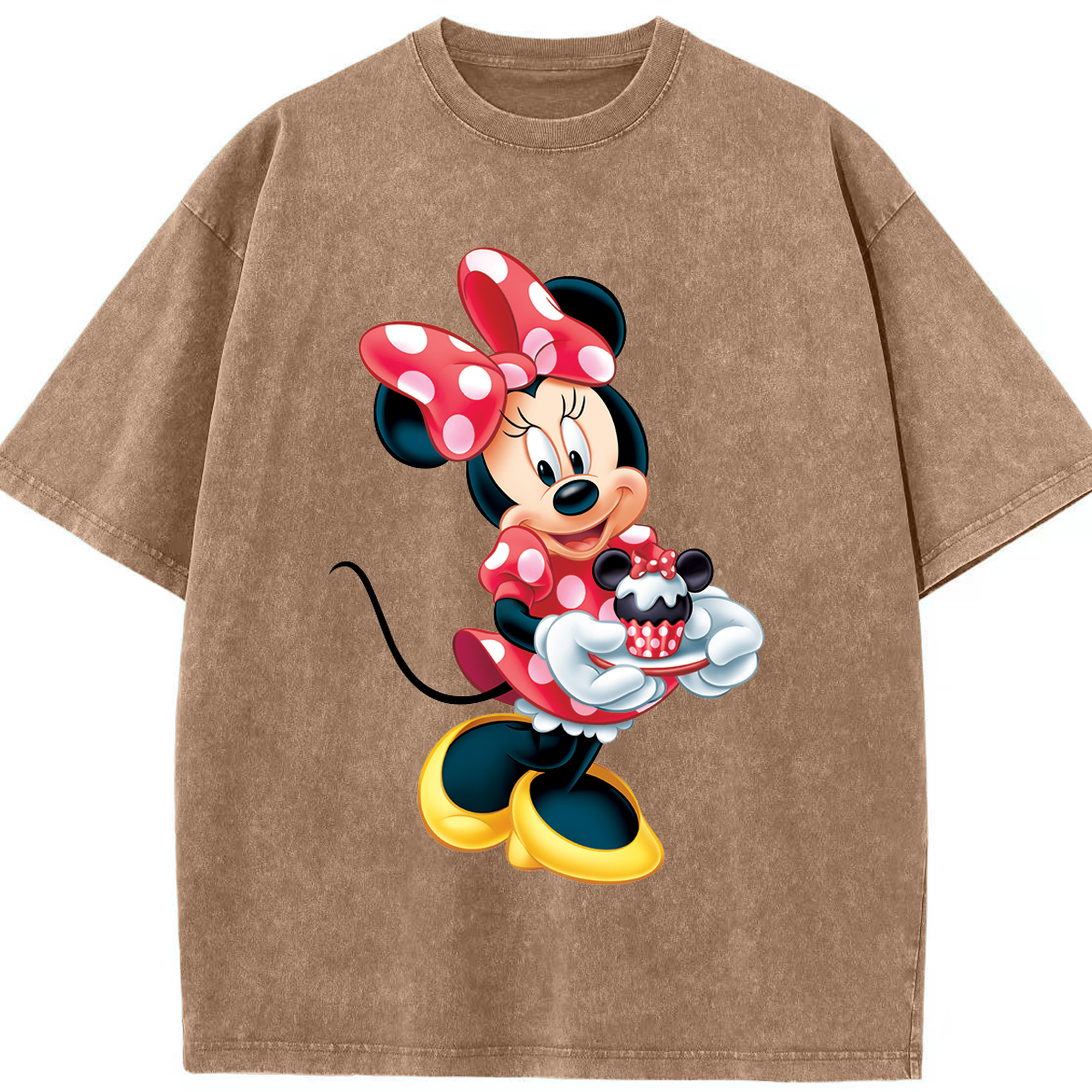 （画像用） ミッキーマウス Mickey Mouse 綿100% ヴィンテージ風 半袖Tシャツ（フロントプリント）