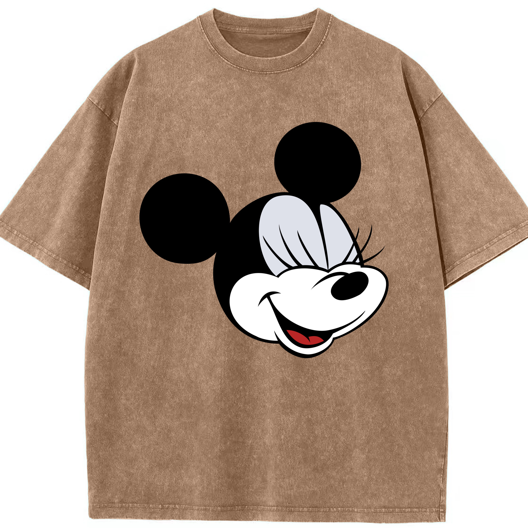 （画像用） ミッキーマウス Mickey Mouse 綿100% ヴィンテージ風 半袖Tシャツ（フロントプリント）
