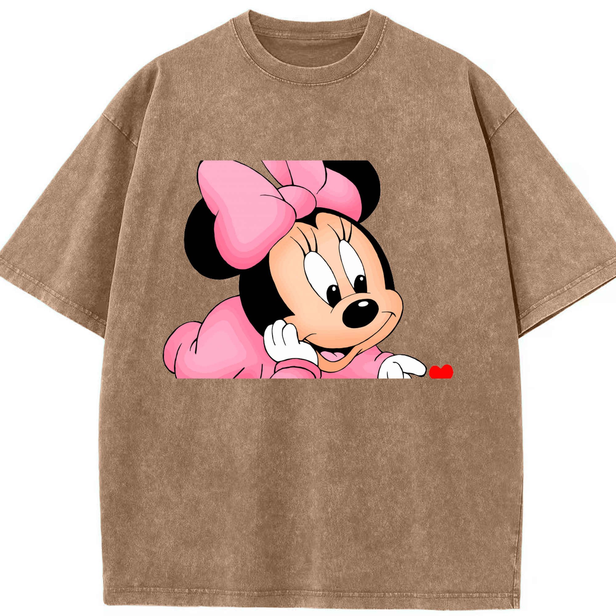 （画像用） ミッキーマウス Mickey Mouse 綿100% ヴィンテージ風 半袖Tシャツ（フロントプリント）