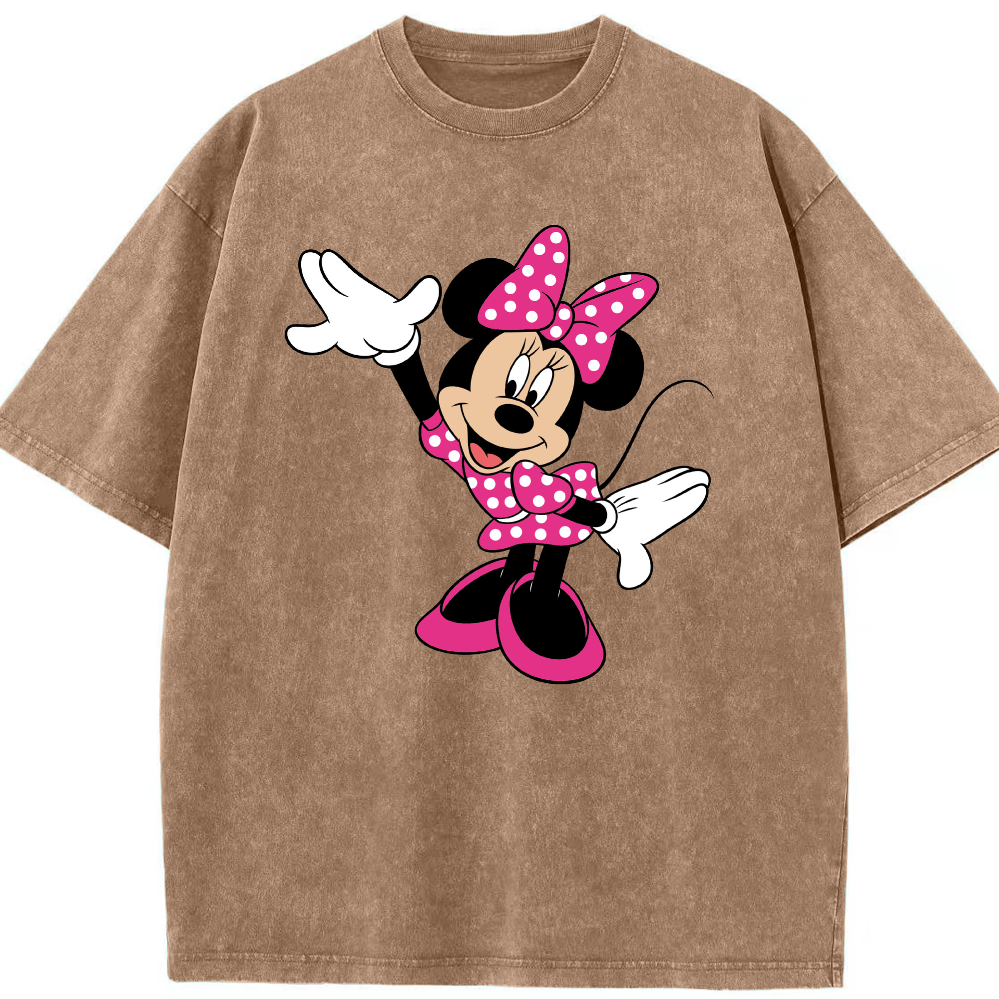 （画像用） ミッキーマウス Mickey Mouse 綿100% ヴィンテージ風 半袖Tシャツ（フロントプリント）