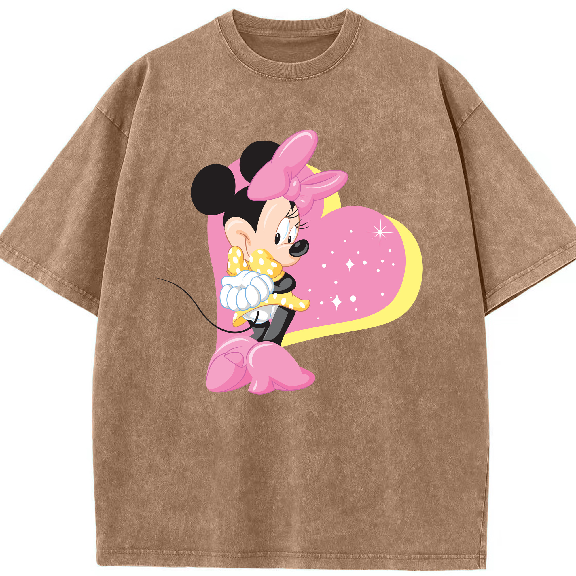 （画像用） ミッキーマウス Mickey Mouse 綿100% ヴィンテージ風 半袖Tシャツ（フロントプリント）