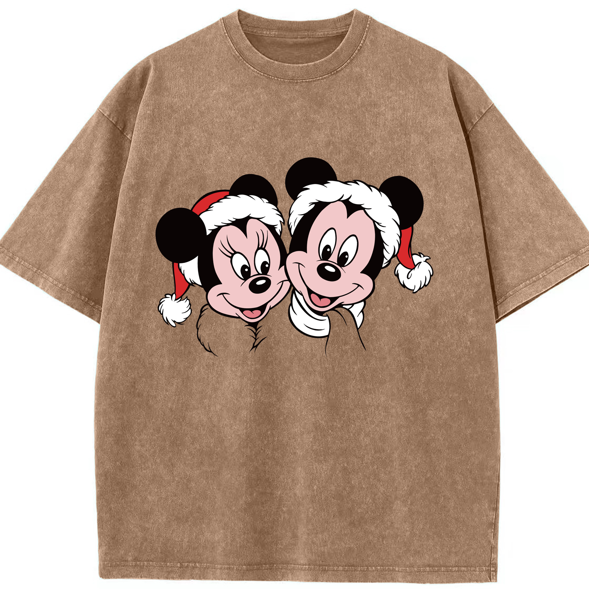 （画像用） ミッキーマウス Mickey Mouse 綿100% ヴィンテージ風 半袖Tシャツ（フロントプリント）