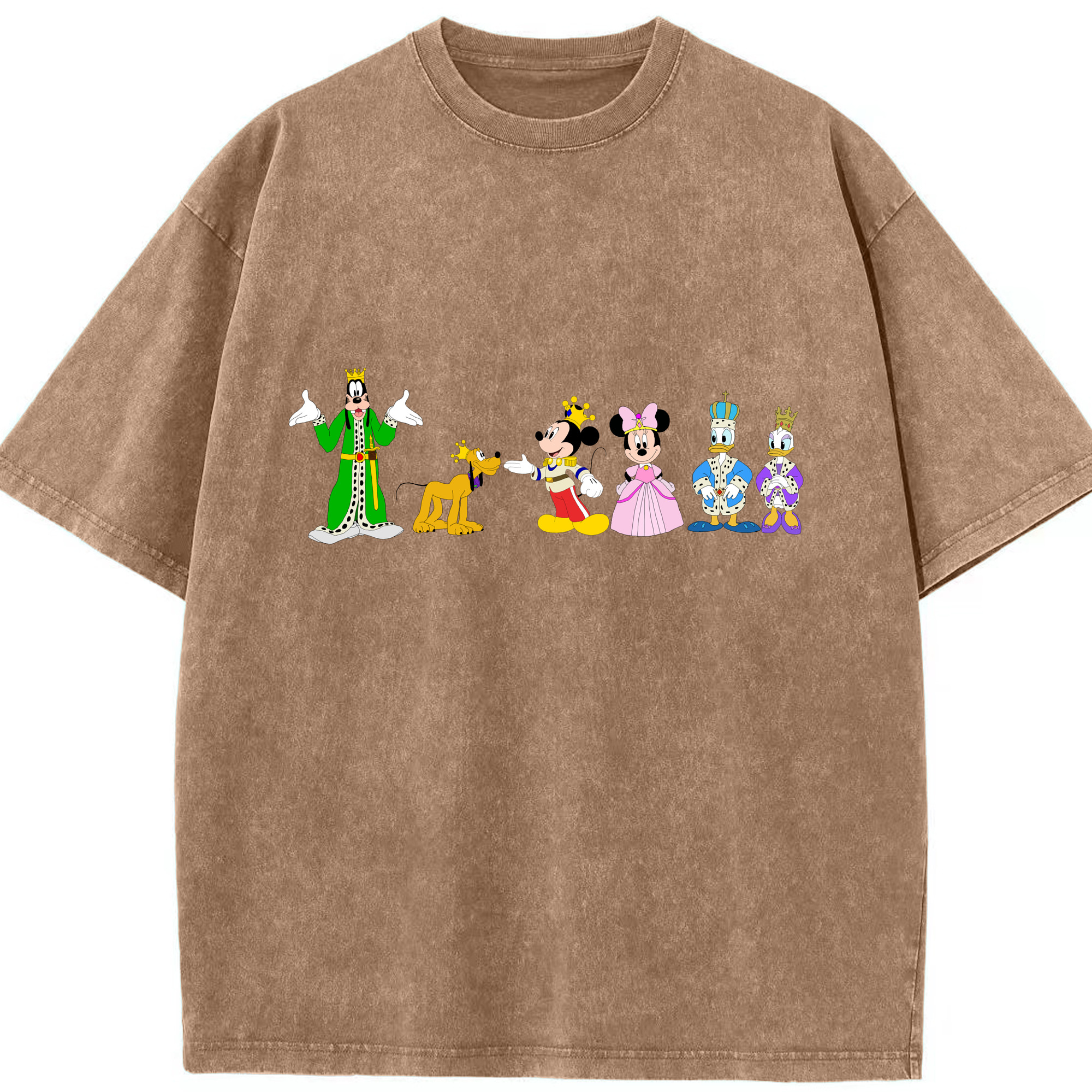 （画像用） ミッキーマウス Mickey Mouse 綿100% ヴィンテージ風 半袖Tシャツ（フロントプリント）