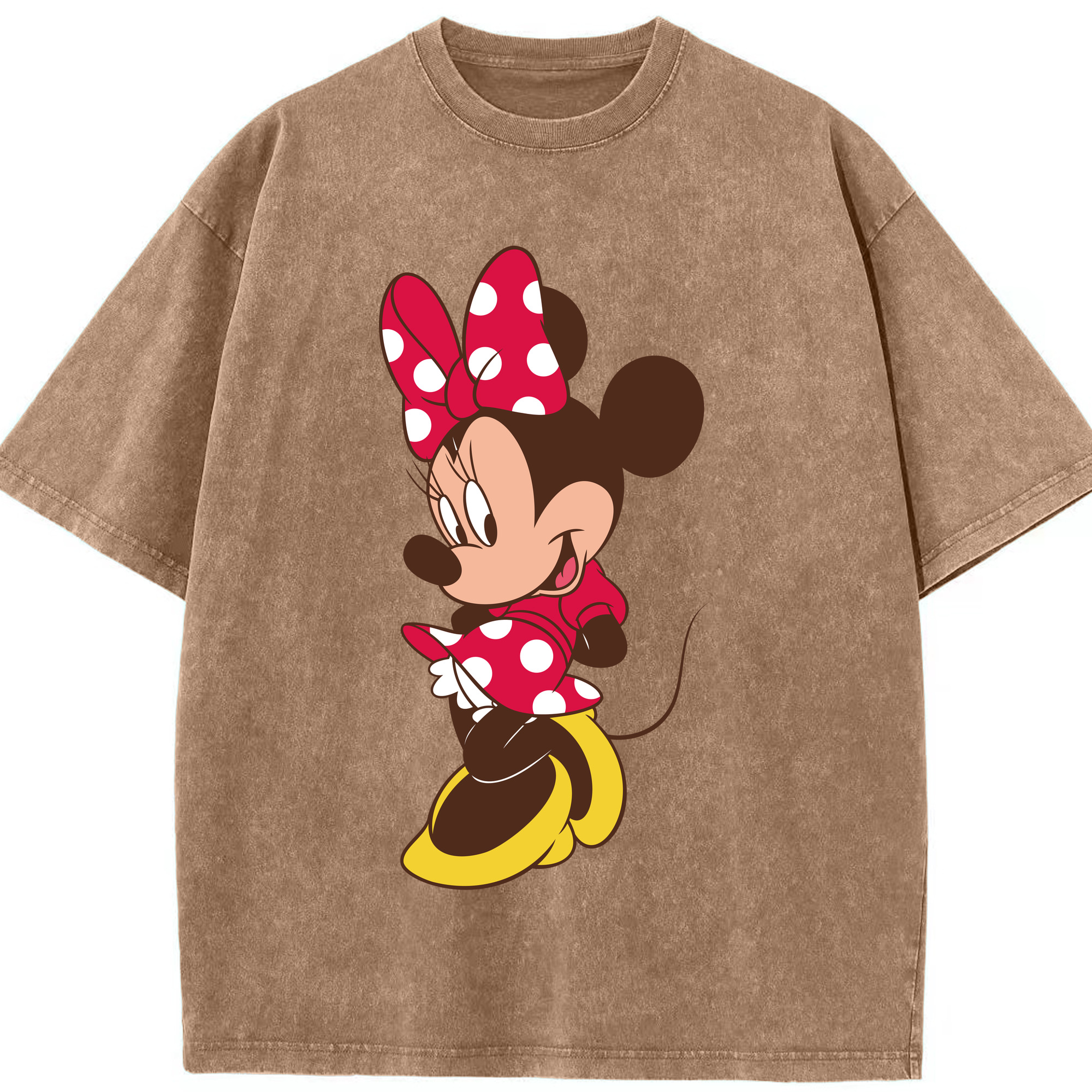（画像用） ミッキーマウス Mickey Mouse 綿100% ヴィンテージ風 半袖Tシャツ（フロントプリント）