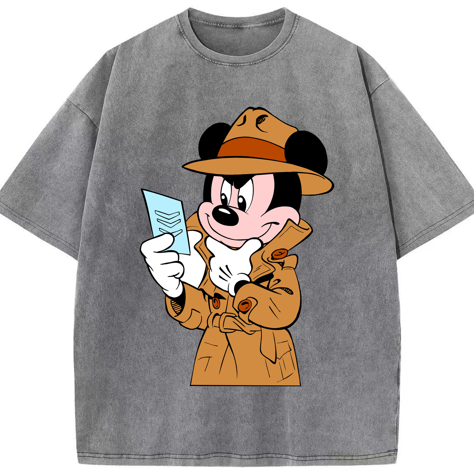 （画像用） ミッキーマウス Mickey Mouse 綿100% ヴィンテージ風 半袖Tシャツ（フロントプリント）