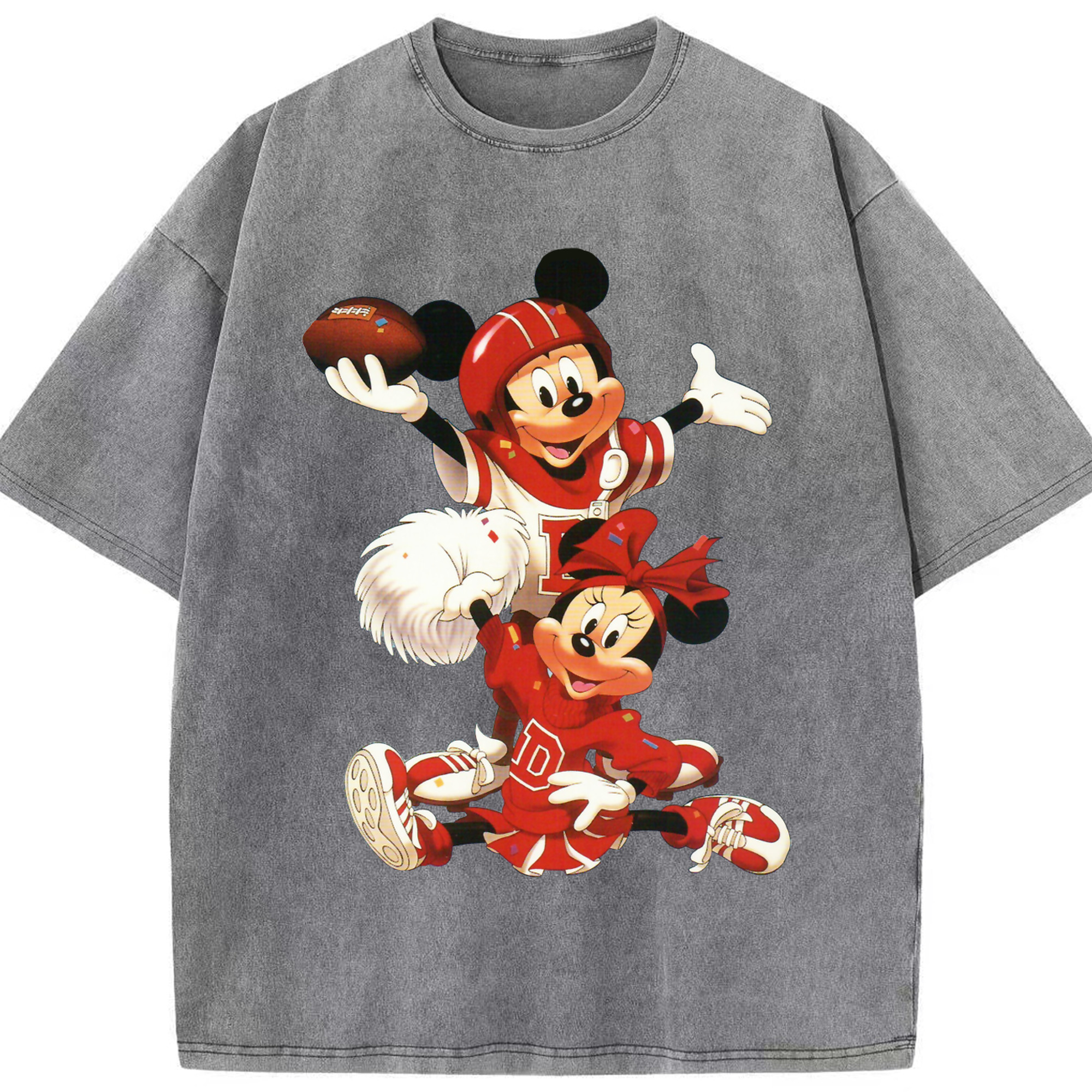 （画像用） ミッキーマウス Mickey Mouse 綿100% ヴィンテージ風 半袖Tシャツ（フロントプリント）
