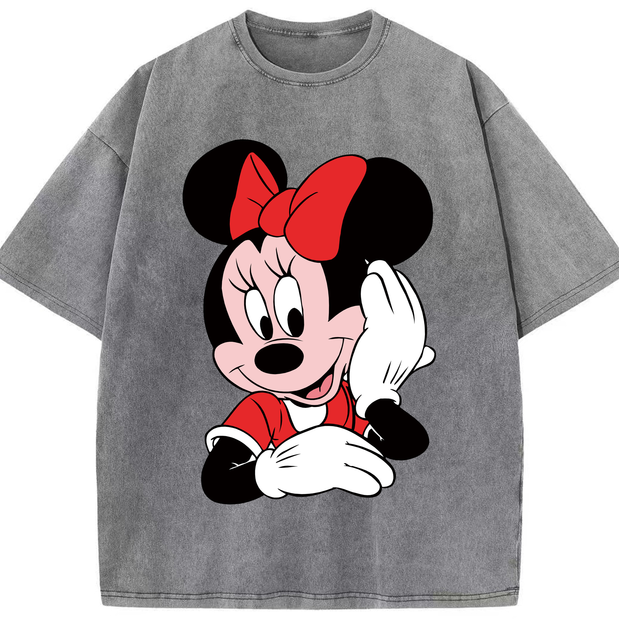 （画像用） ミッキーマウス Mickey Mouse 綿100% ヴィンテージ風 半袖Tシャツ（フロントプリント）