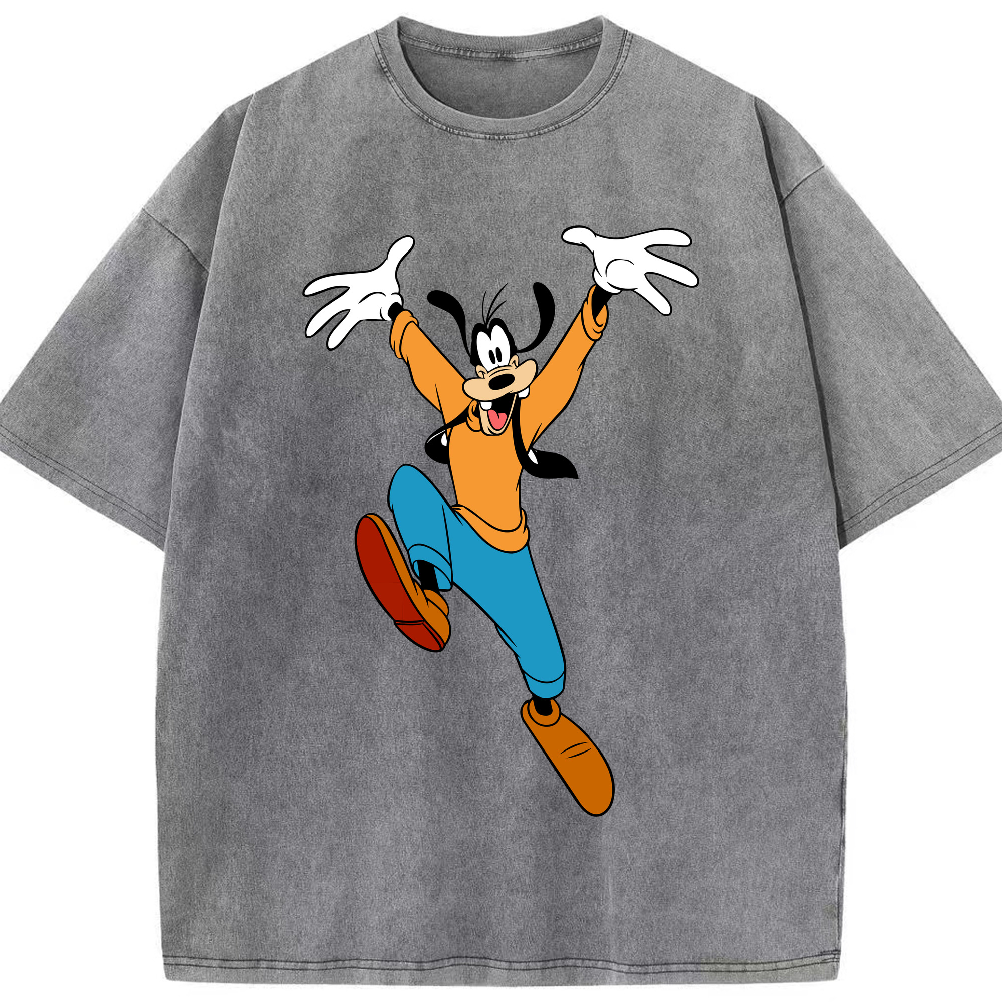 （画像用） ミッキーマウス Mickey Mouse 綿100% ヴィンテージ風 半袖Tシャツ（フロントプリント）