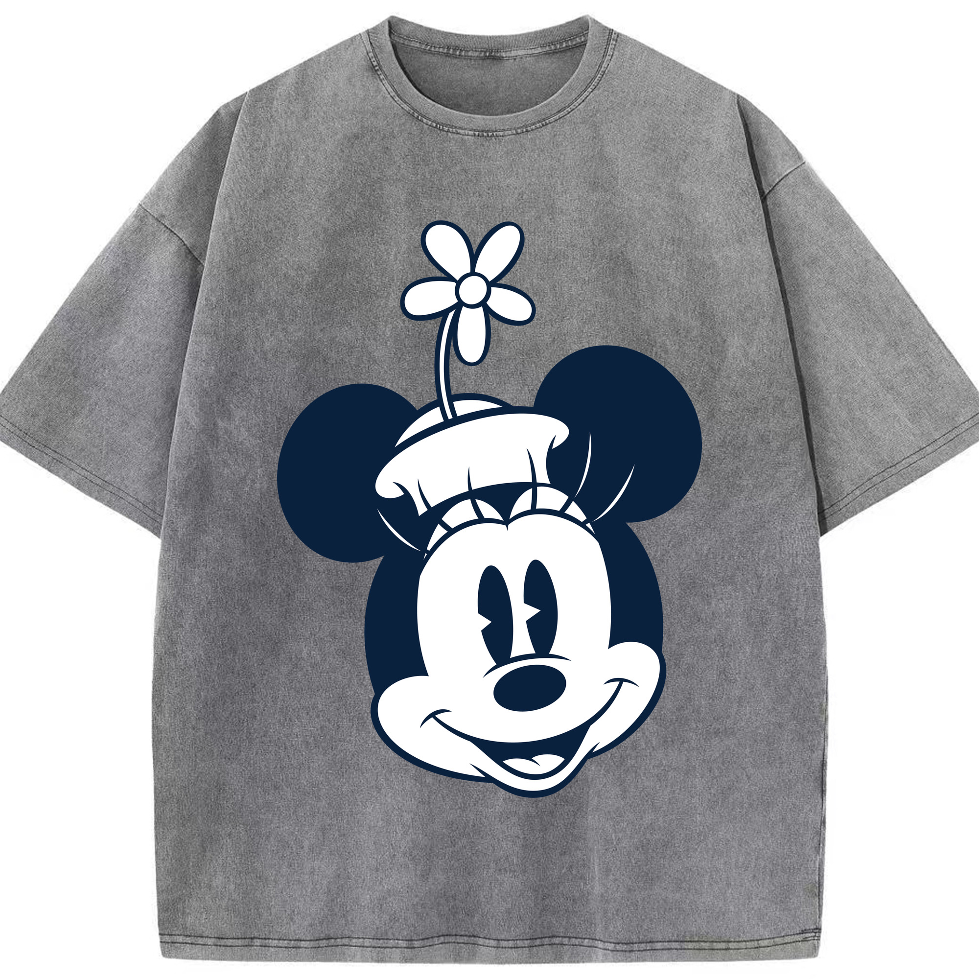 （画像用） ミッキーマウス Mickey Mouse 綿100% ヴィンテージ風 半袖Tシャツ（フロントプリント）