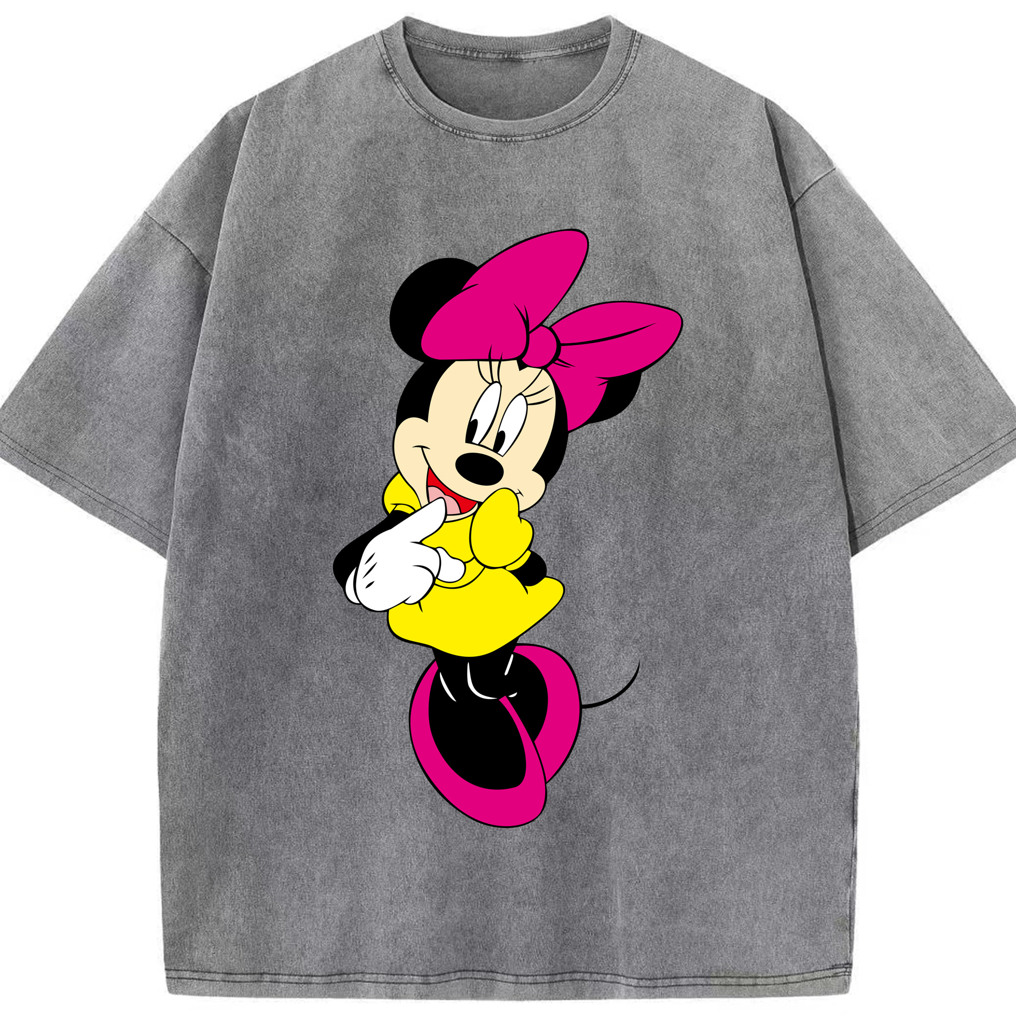 （画像用） ミッキーマウス Mickey Mouse 綿100% ヴィンテージ風 半袖Tシャツ（フロントプリント）