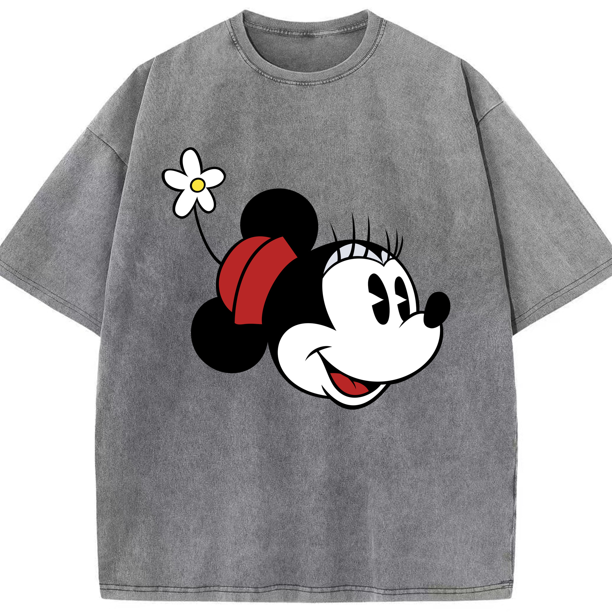 （画像用） ミッキーマウス Mickey Mouse 綿100% ヴィンテージ風 半袖Tシャツ（フロントプリント）