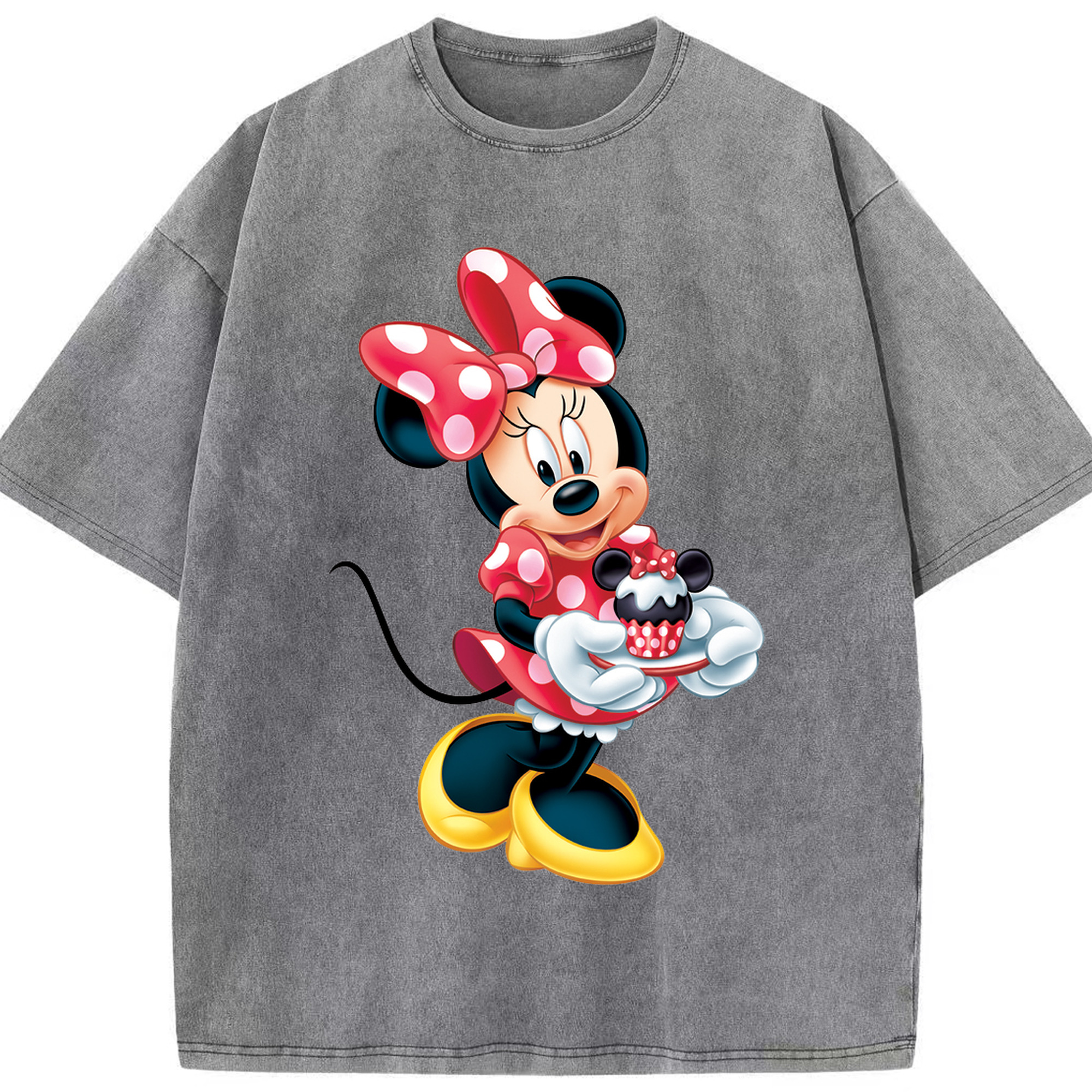 （画像用） ミッキーマウス Mickey Mouse 綿100% ヴィンテージ風 半袖Tシャツ（フロントプリント）