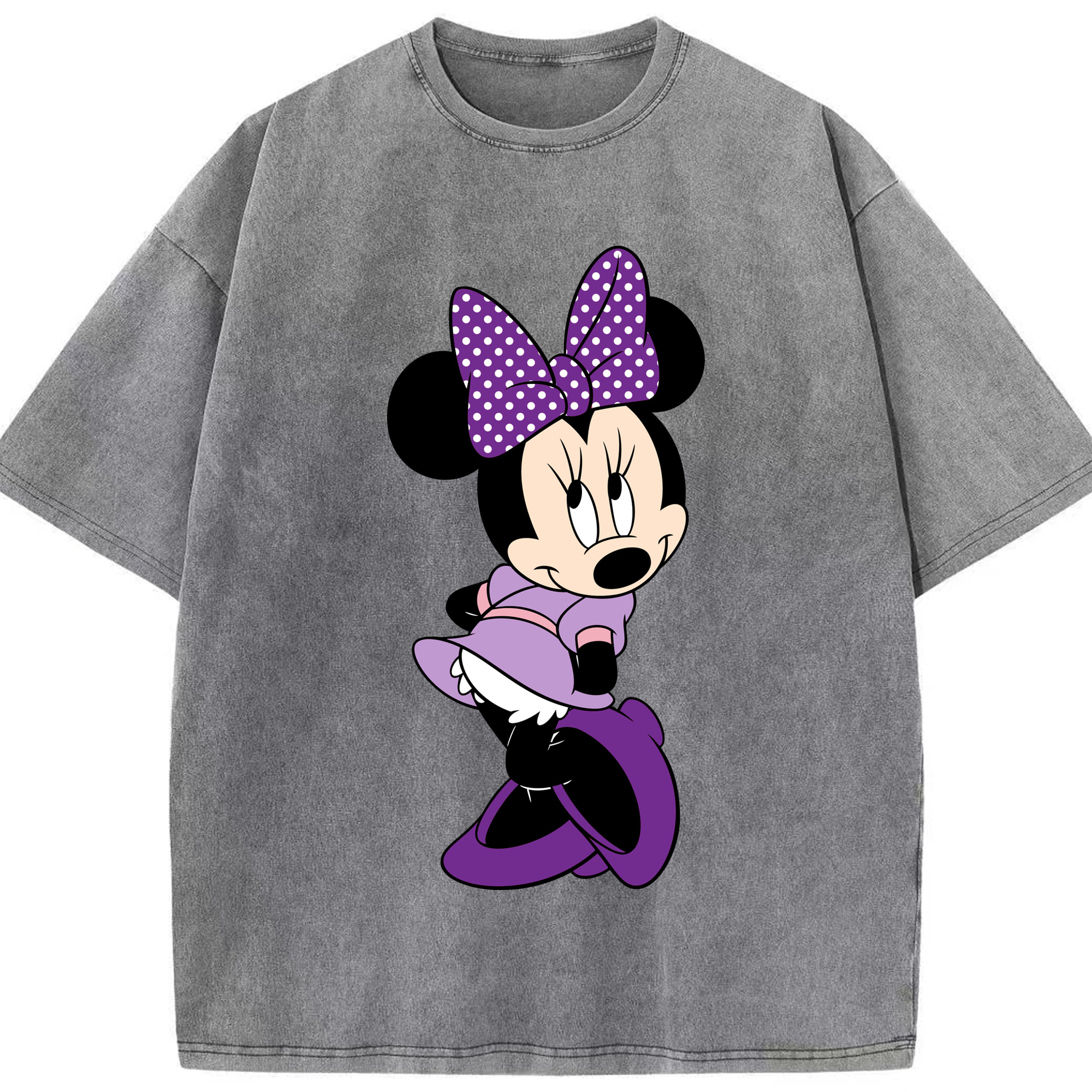 （画像用） ミッキーマウス Mickey Mouse 綿100% ヴィンテージ風 半袖Tシャツ（フロントプリント）