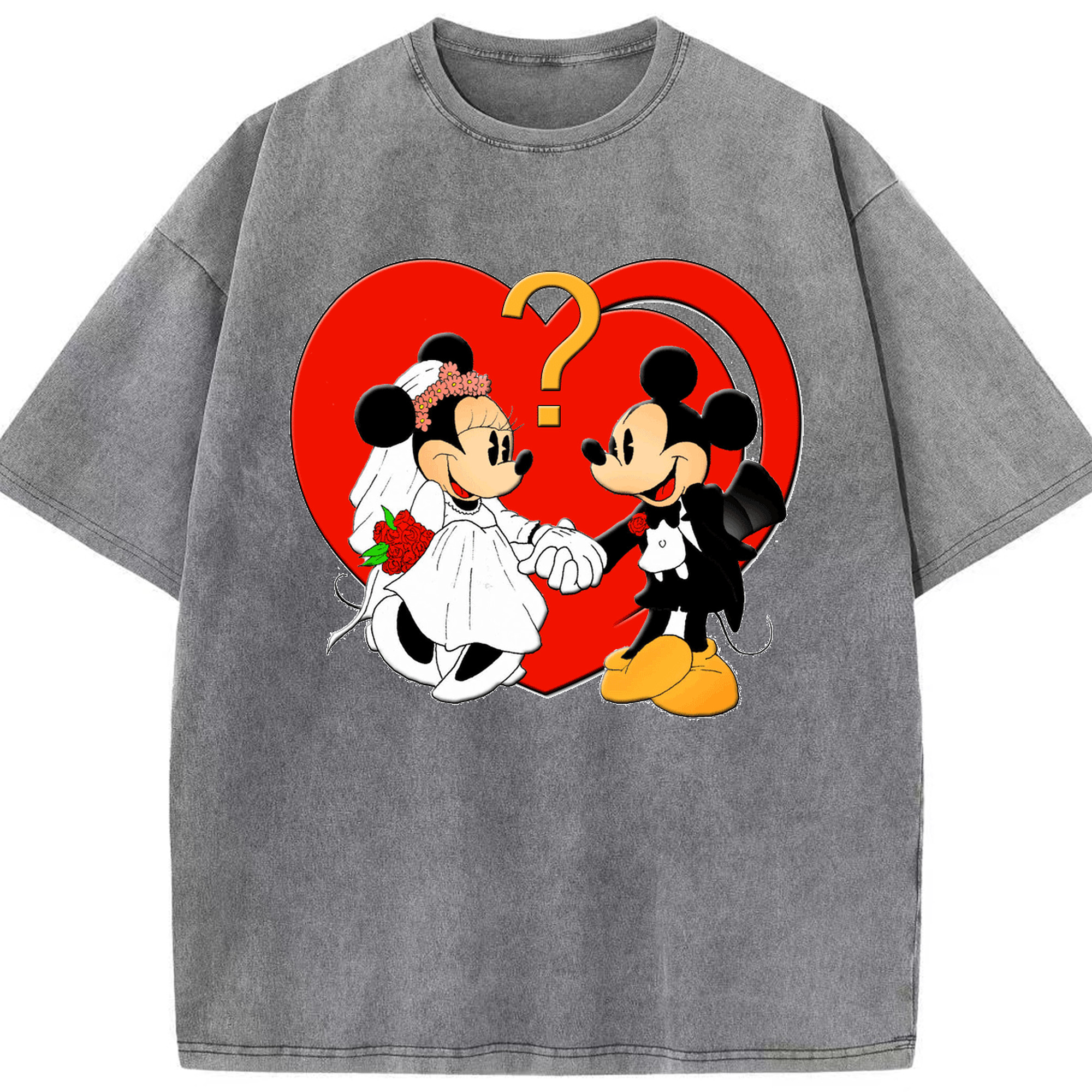 （画像用） ミッキーマウス Mickey Mouse 綿100% ヴィンテージ風 半袖Tシャツ（フロントプリント）