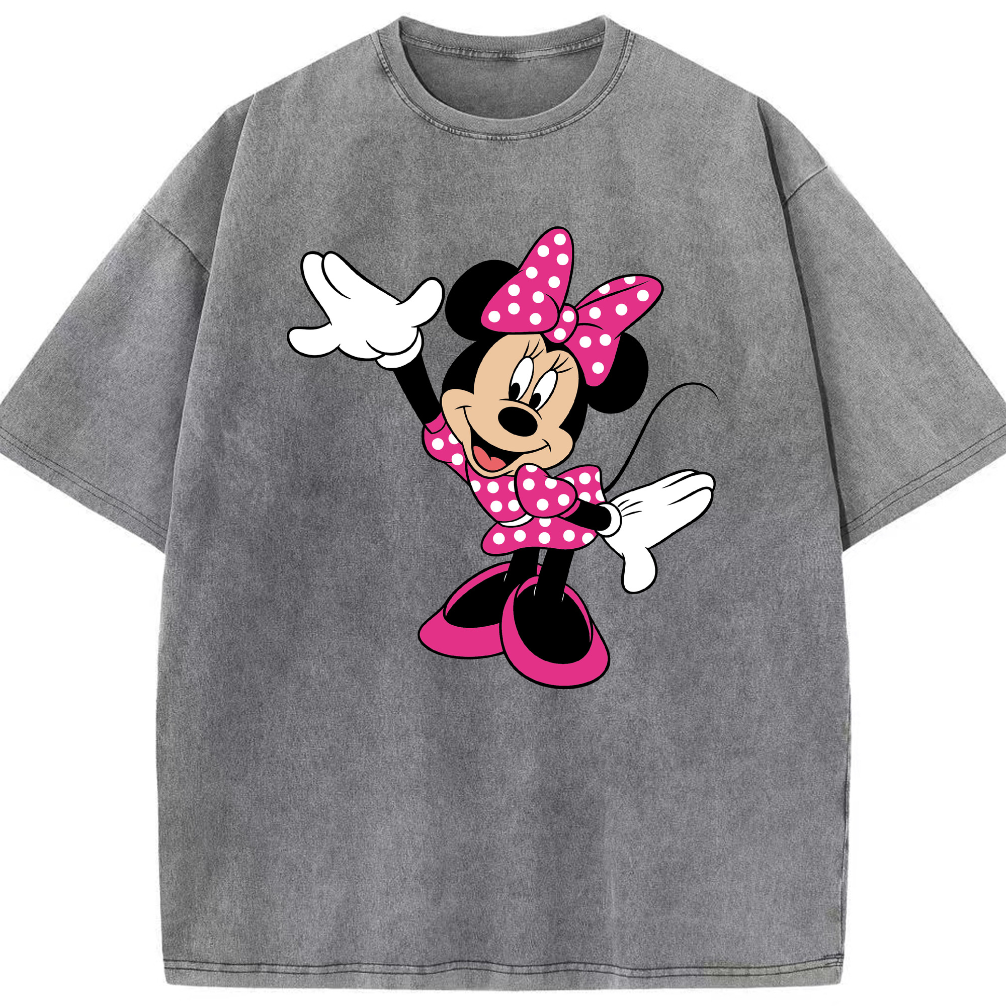 （画像用） ミッキーマウス Mickey Mouse 綿100% ヴィンテージ風 半袖Tシャツ（フロントプリント）