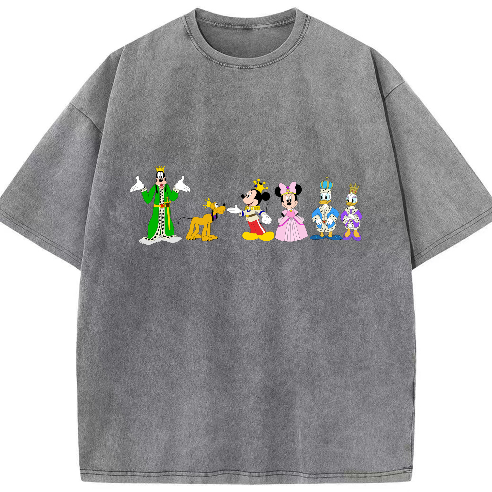 （画像用） ミッキーマウス Mickey Mouse 綿100% ヴィンテージ風 半袖Tシャツ（フロントプリント）