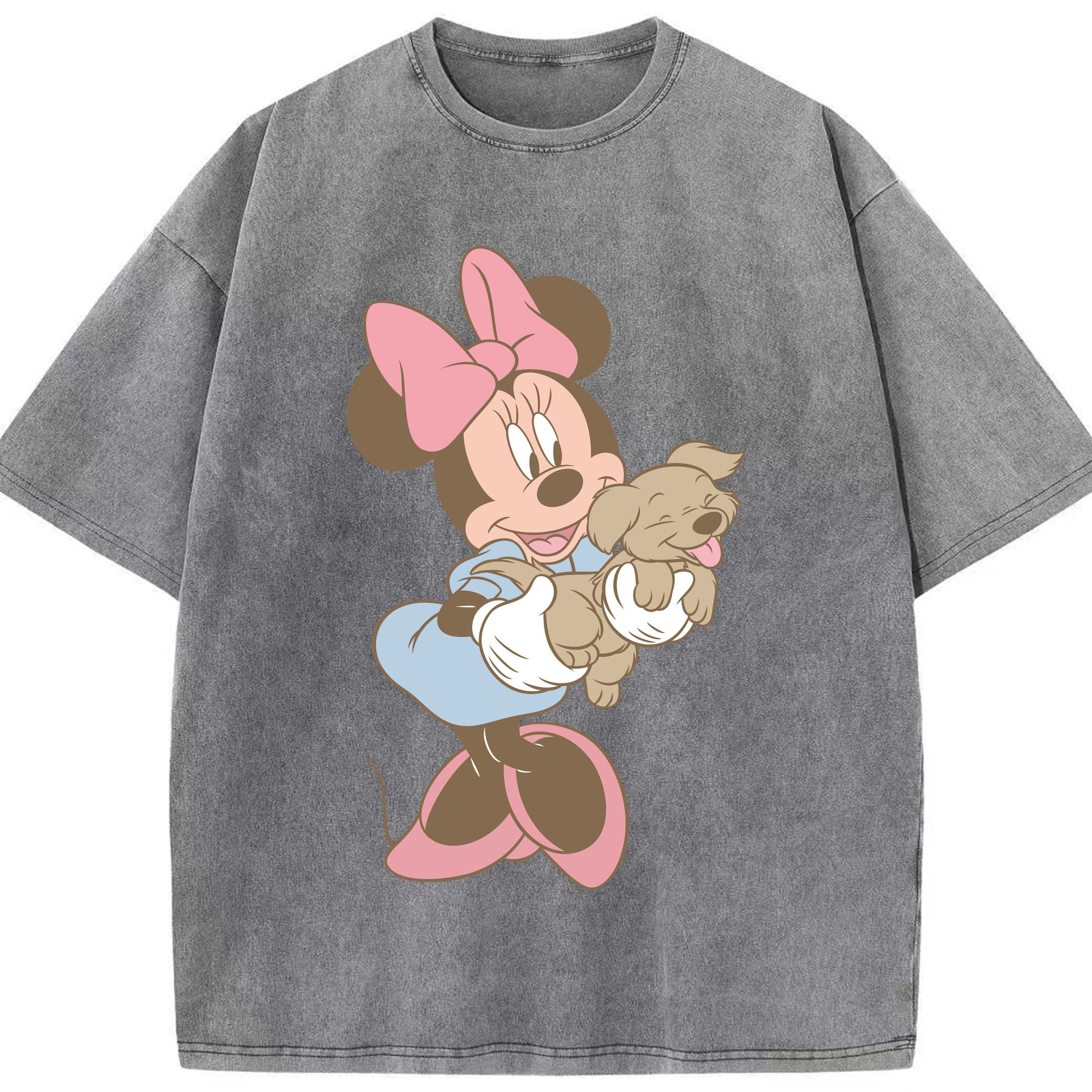 （画像用） ミッキーマウス Mickey Mouse 綿100% ヴィンテージ風 半袖Tシャツ（フロントプリント）