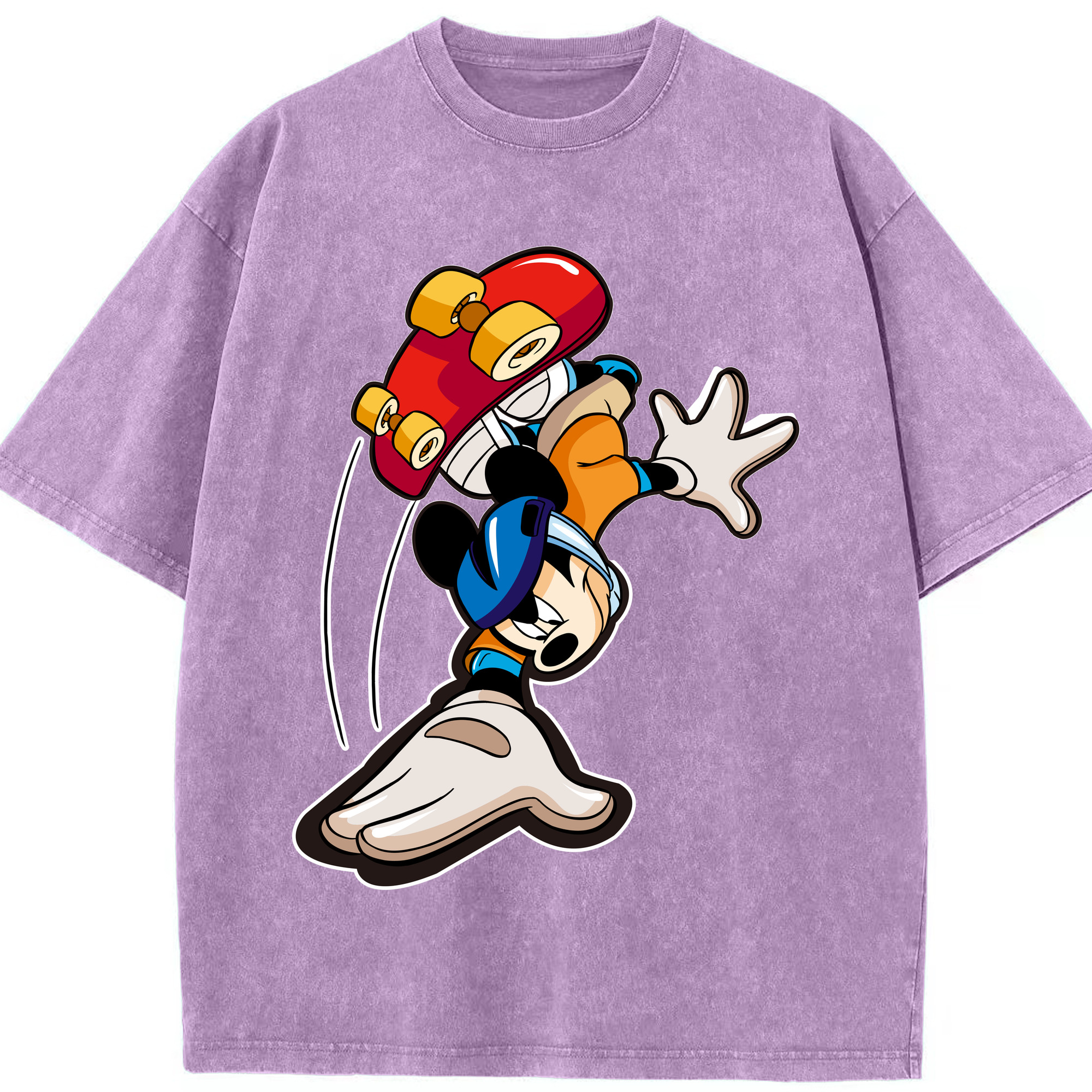 （画像用） ミッキーマウス Mickey Mouse 綿100% ヴィンテージ風 半袖Tシャツ（フロントプリント）
