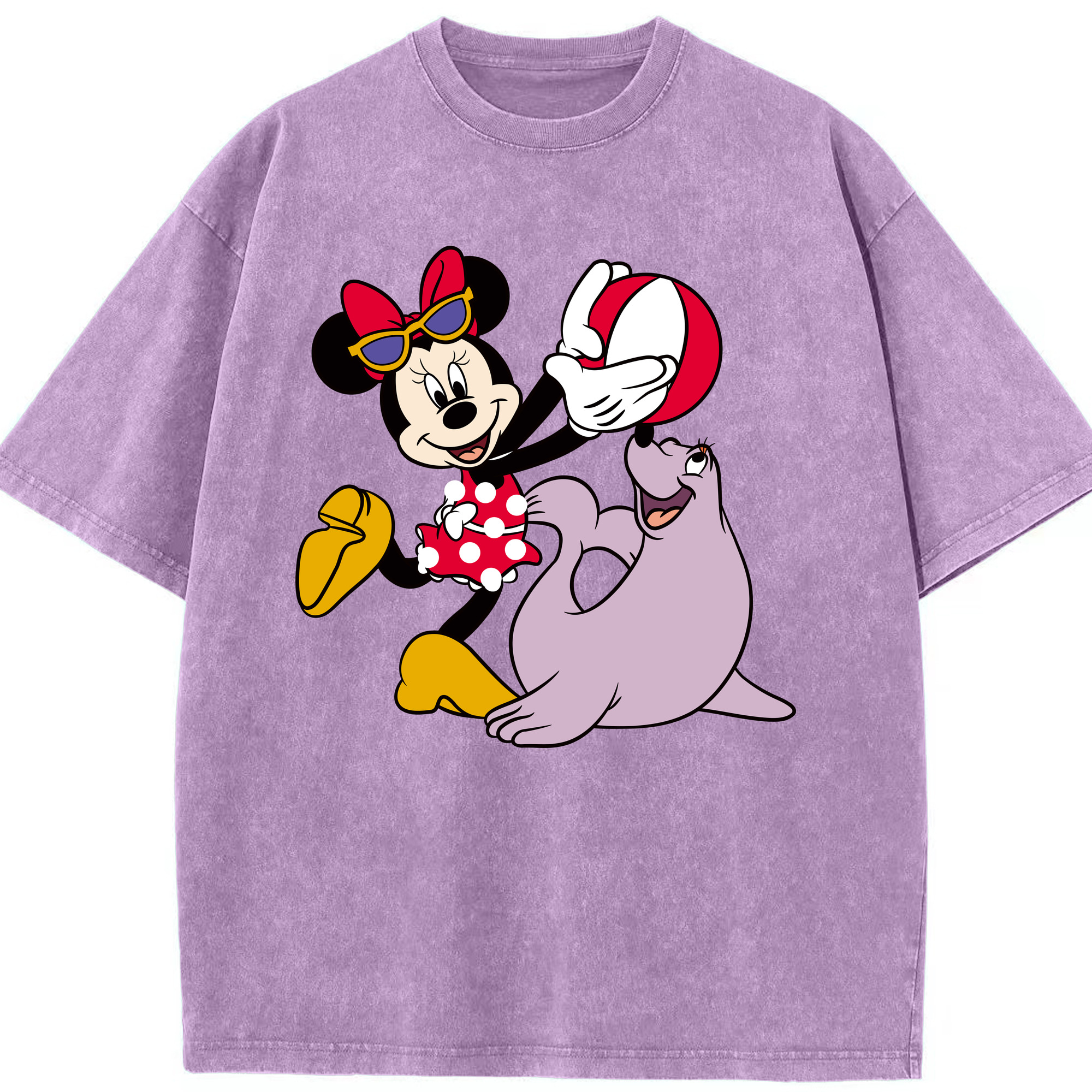 （画像用） ミッキーマウス Mickey Mouse 綿100% ヴィンテージ風 半袖Tシャツ（フロントプリント）
