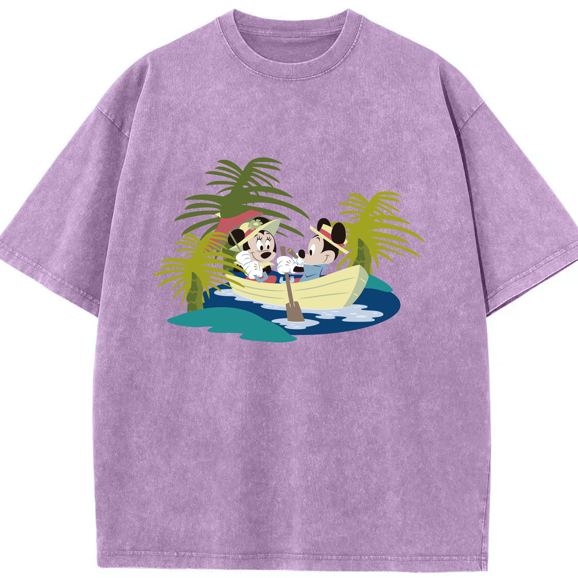 （画像用） ミッキーマウス Mickey Mouse 綿100% ヴィンテージ風 半袖Tシャツ（フロントプリント）