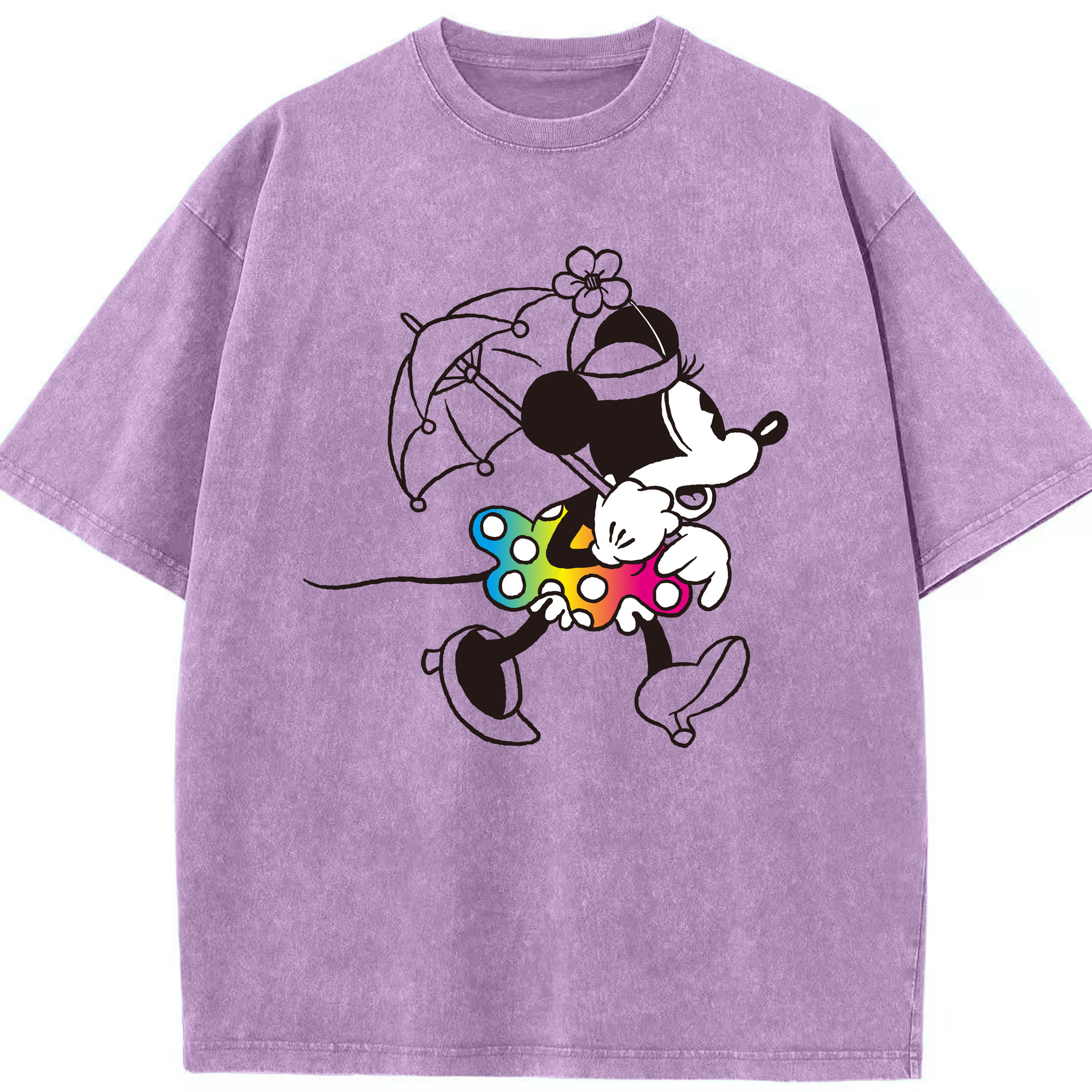 （画像用） ミッキーマウス Mickey Mouse 綿100% ヴィンテージ風 半袖Tシャツ（フロントプリント）