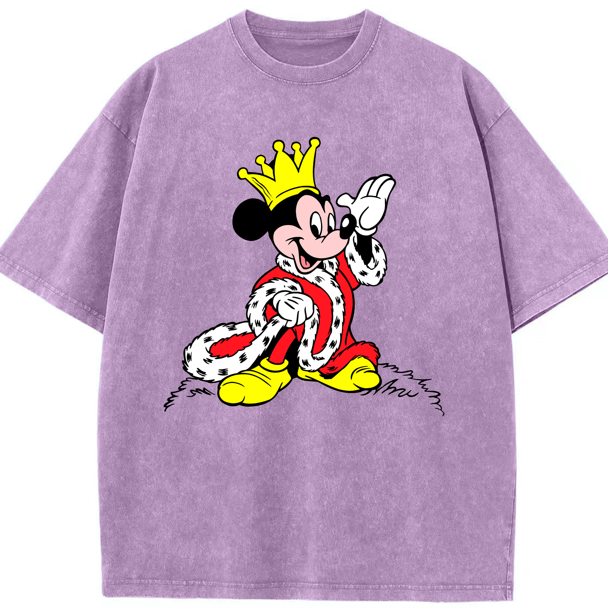 （画像用） ミッキーマウス Mickey Mouse 綿100% ヴィンテージ風 半袖Tシャツ（フロントプリント）