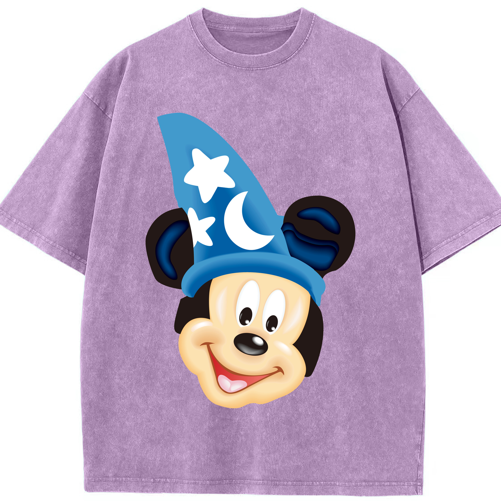 （画像用） ミッキーマウス Mickey Mouse 綿100% ヴィンテージ風 半袖Tシャツ（フロントプリント）
