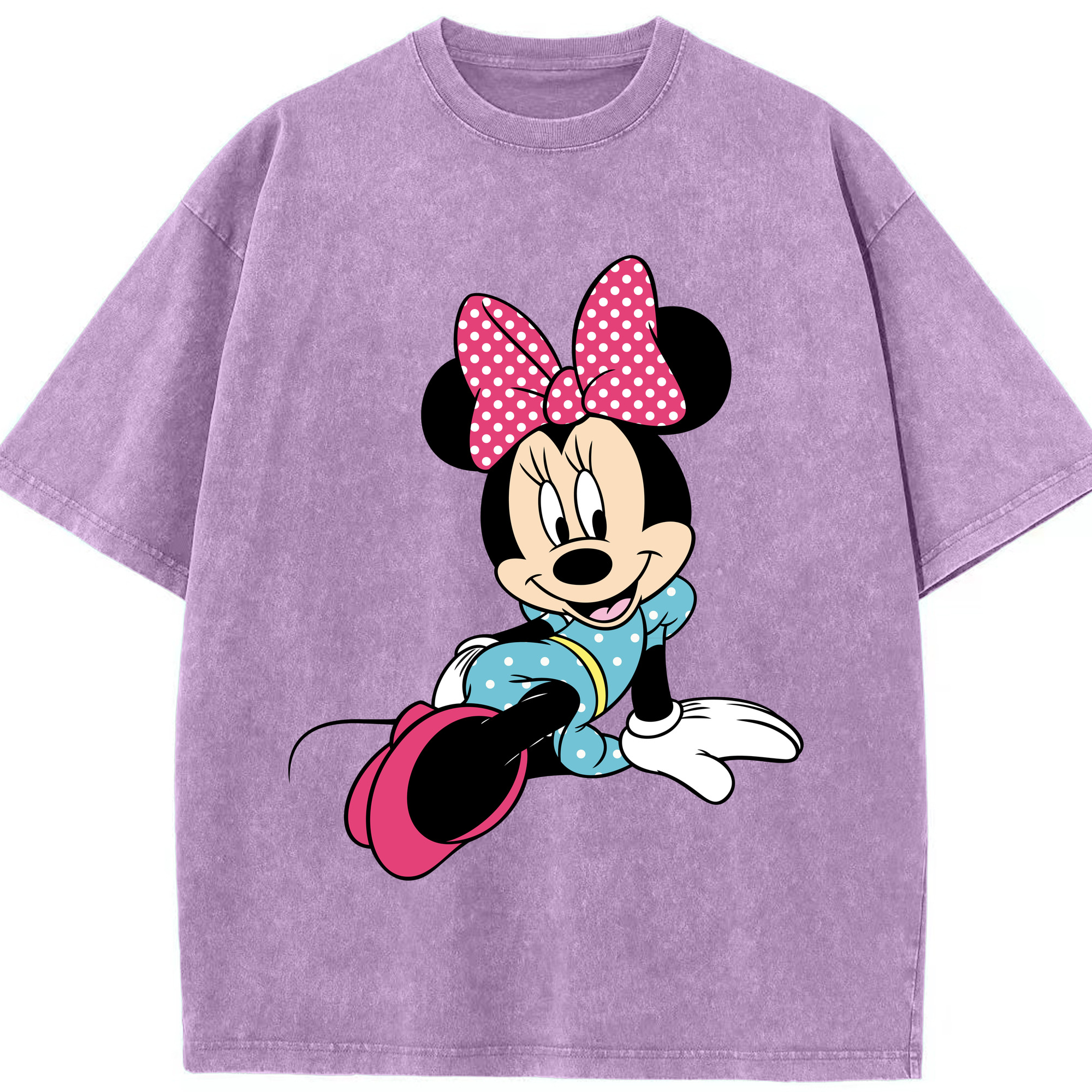 （画像用） ミッキーマウス Mickey Mouse 綿100% ヴィンテージ風 半袖Tシャツ（フロントプリント）