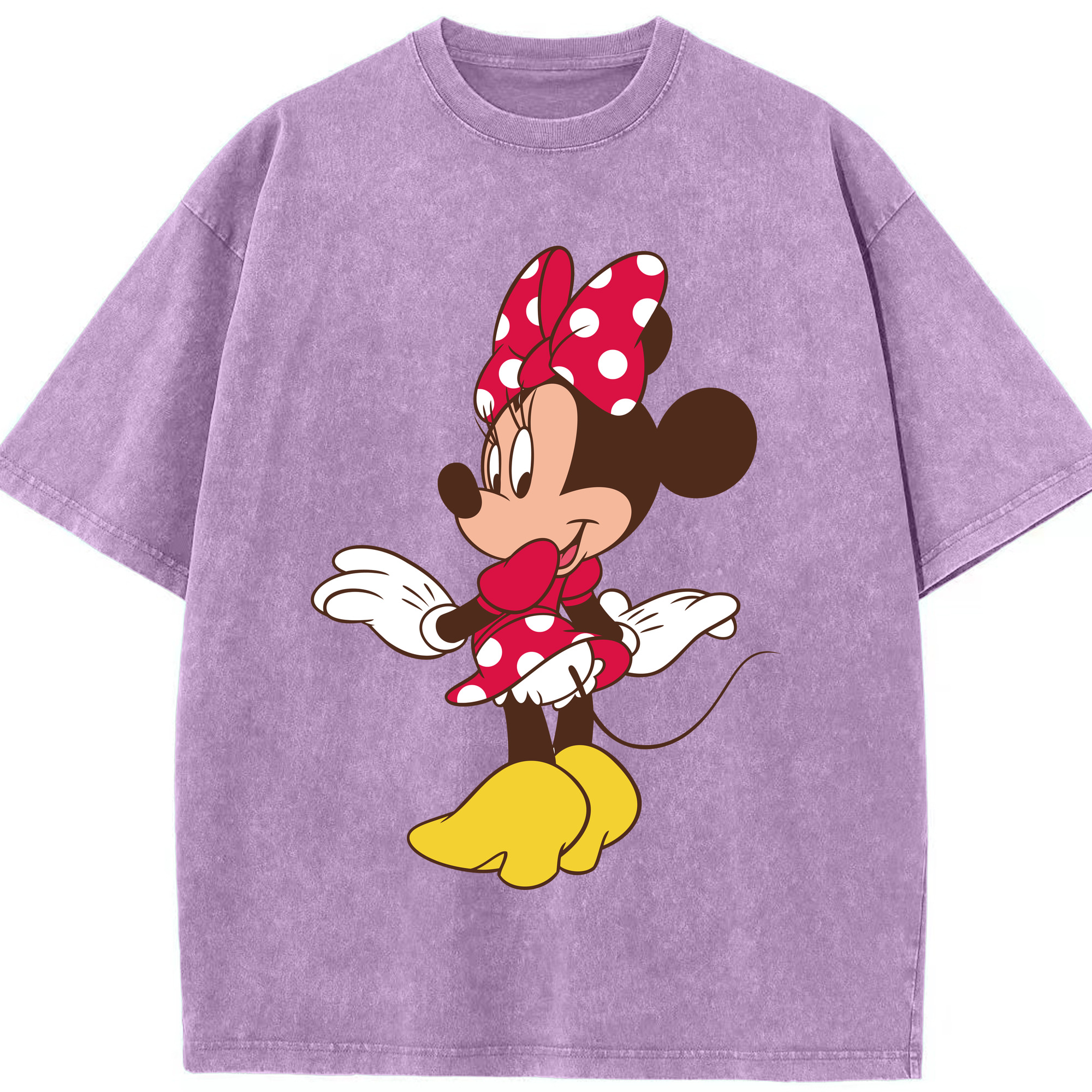 （画像用） ミッキーマウス Mickey Mouse 綿100% ヴィンテージ風 半袖Tシャツ（フロントプリント）