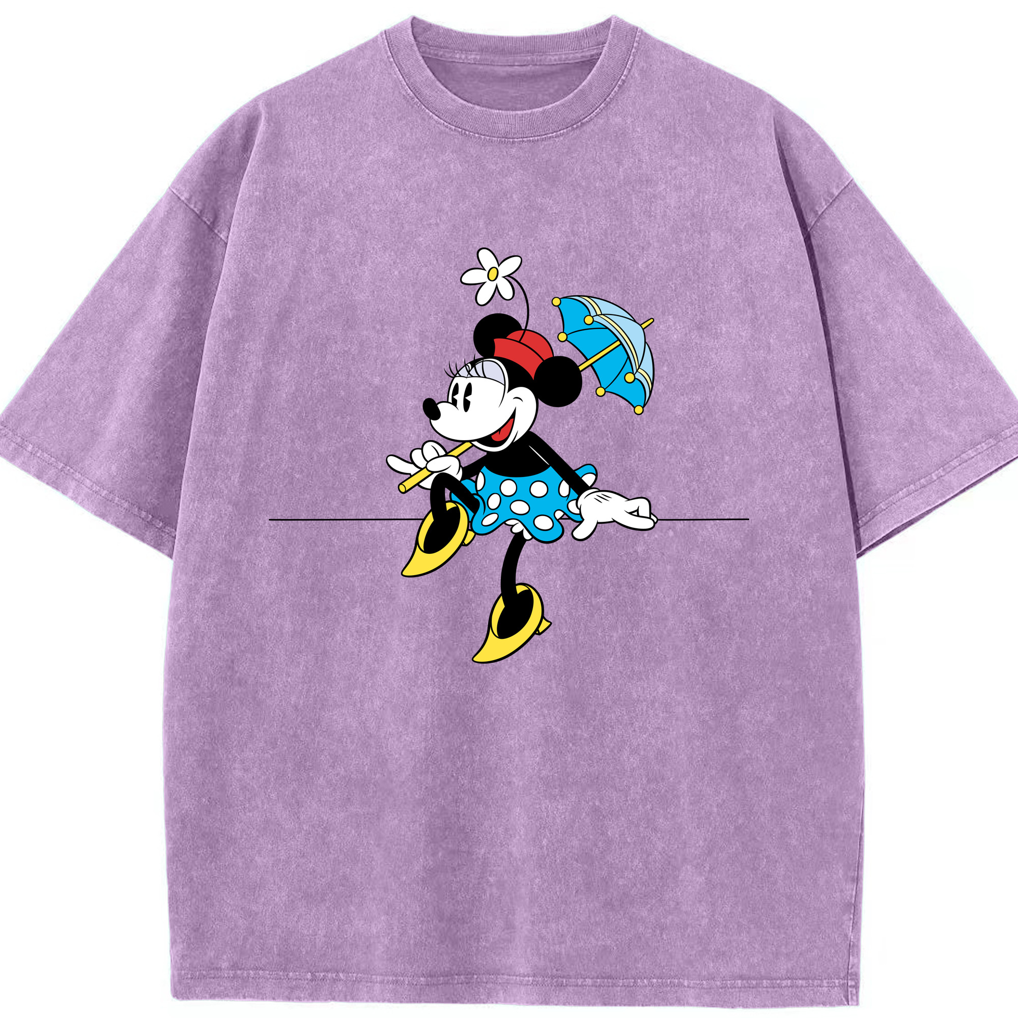 （画像用） ミッキーマウス Mickey Mouse 綿100% ヴィンテージ風 半袖Tシャツ（フロントプリント）