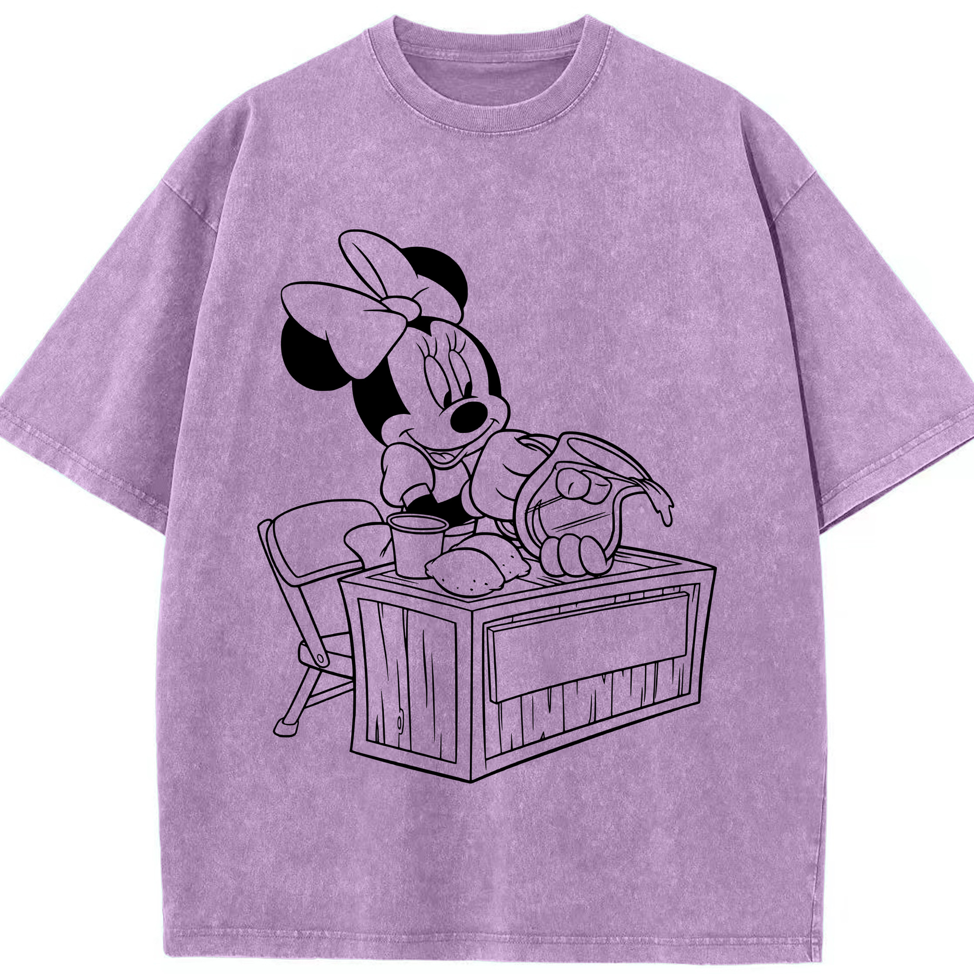 （画像用） ミッキーマウス Mickey Mouse 綿100% ヴィンテージ風 半袖Tシャツ（フロントプリント）