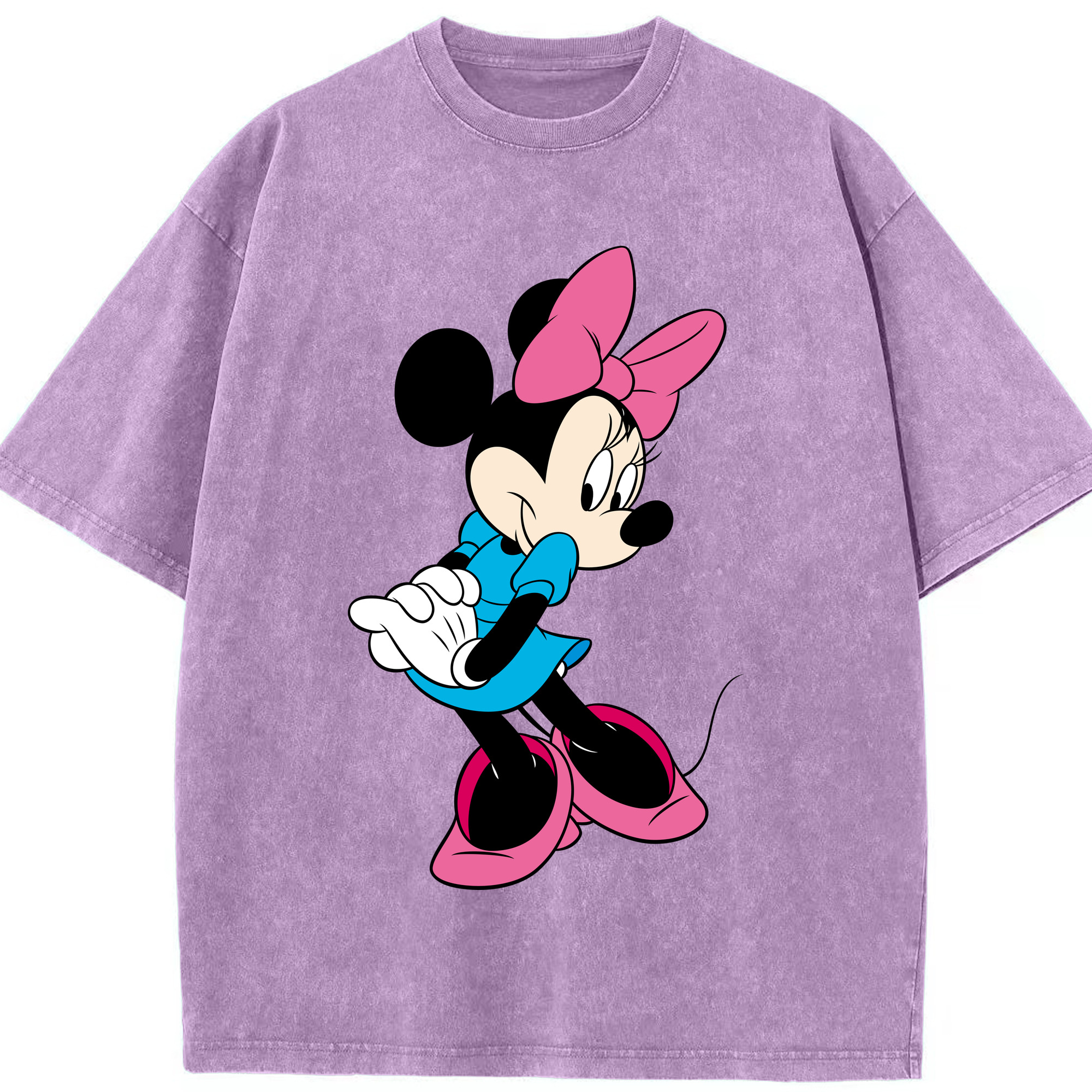 （画像用） ミッキーマウス Mickey Mouse 綿100% ヴィンテージ風 半袖Tシャツ（フロントプリント）