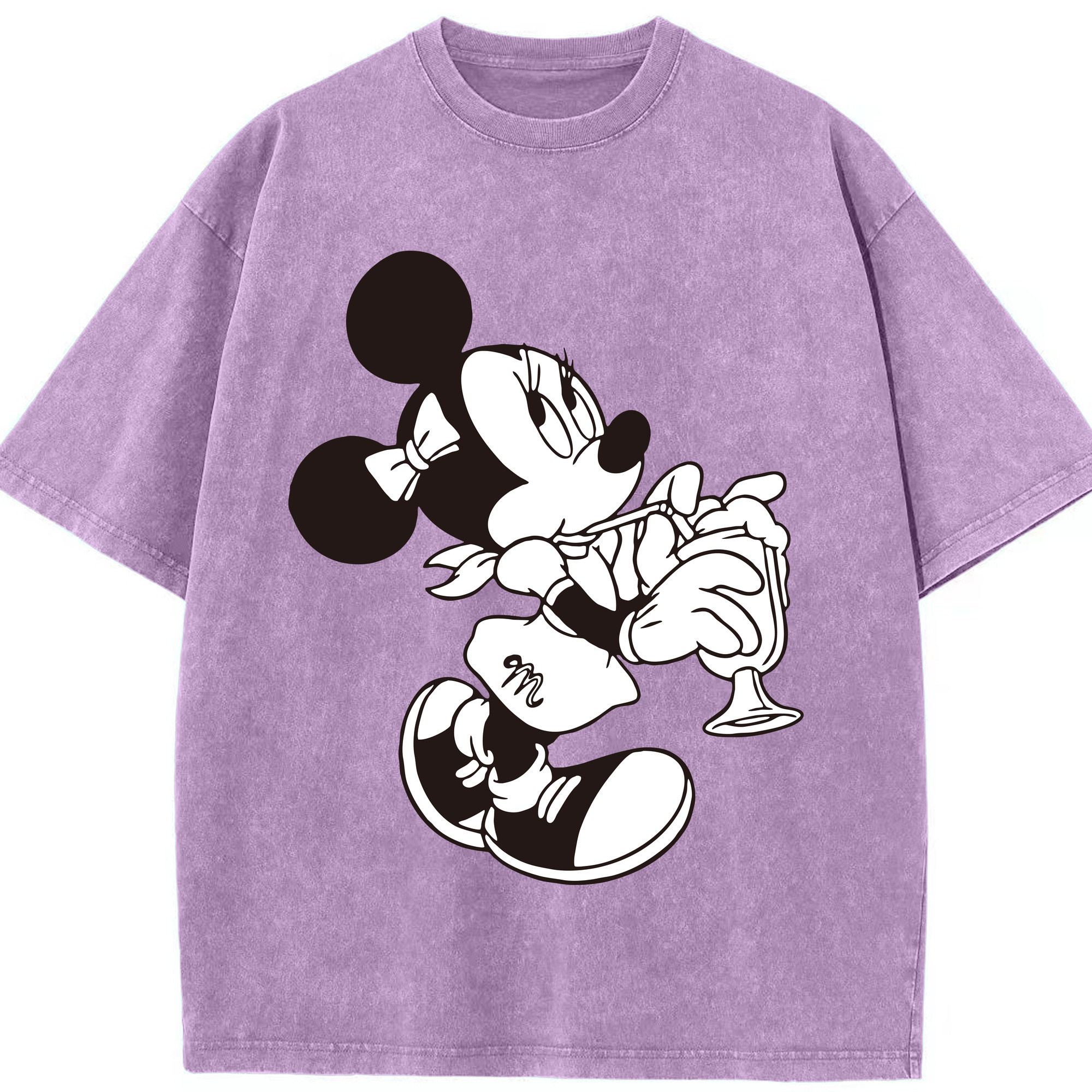 （画像用） ミッキーマウス Mickey Mouse 綿100% ヴィンテージ風 半袖Tシャツ（フロントプリント）