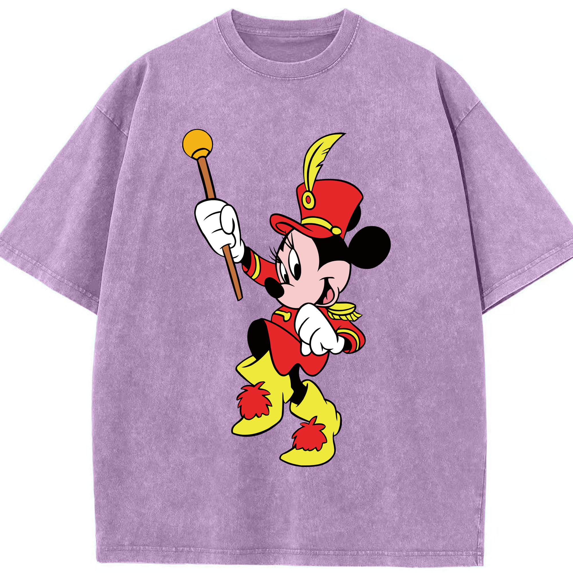 （画像用） ミッキーマウス Mickey Mouse 綿100% ヴィンテージ風 半袖Tシャツ（フロントプリント）