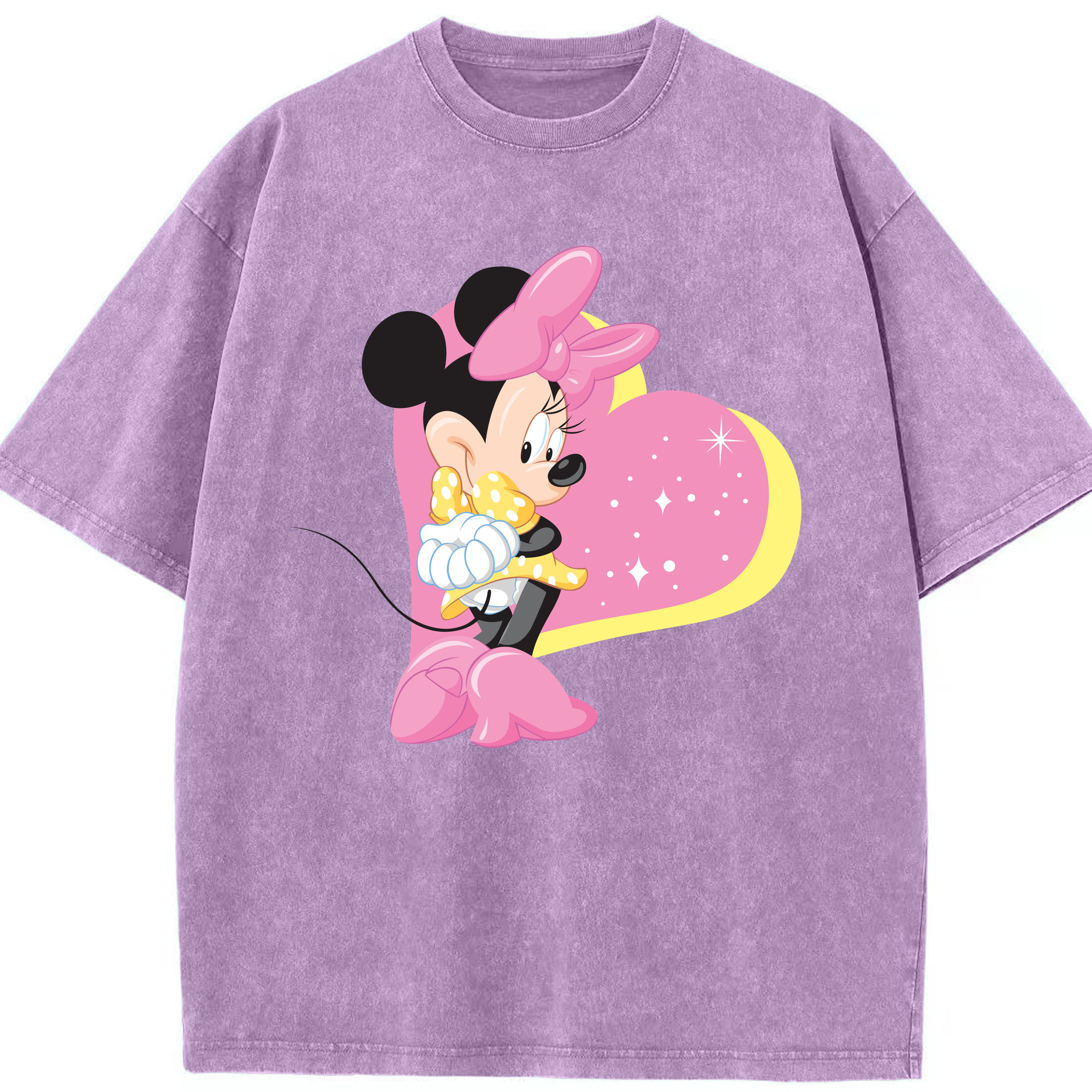（画像用） ミッキーマウス Mickey Mouse 綿100% ヴィンテージ風 半袖Tシャツ（フロントプリント）
