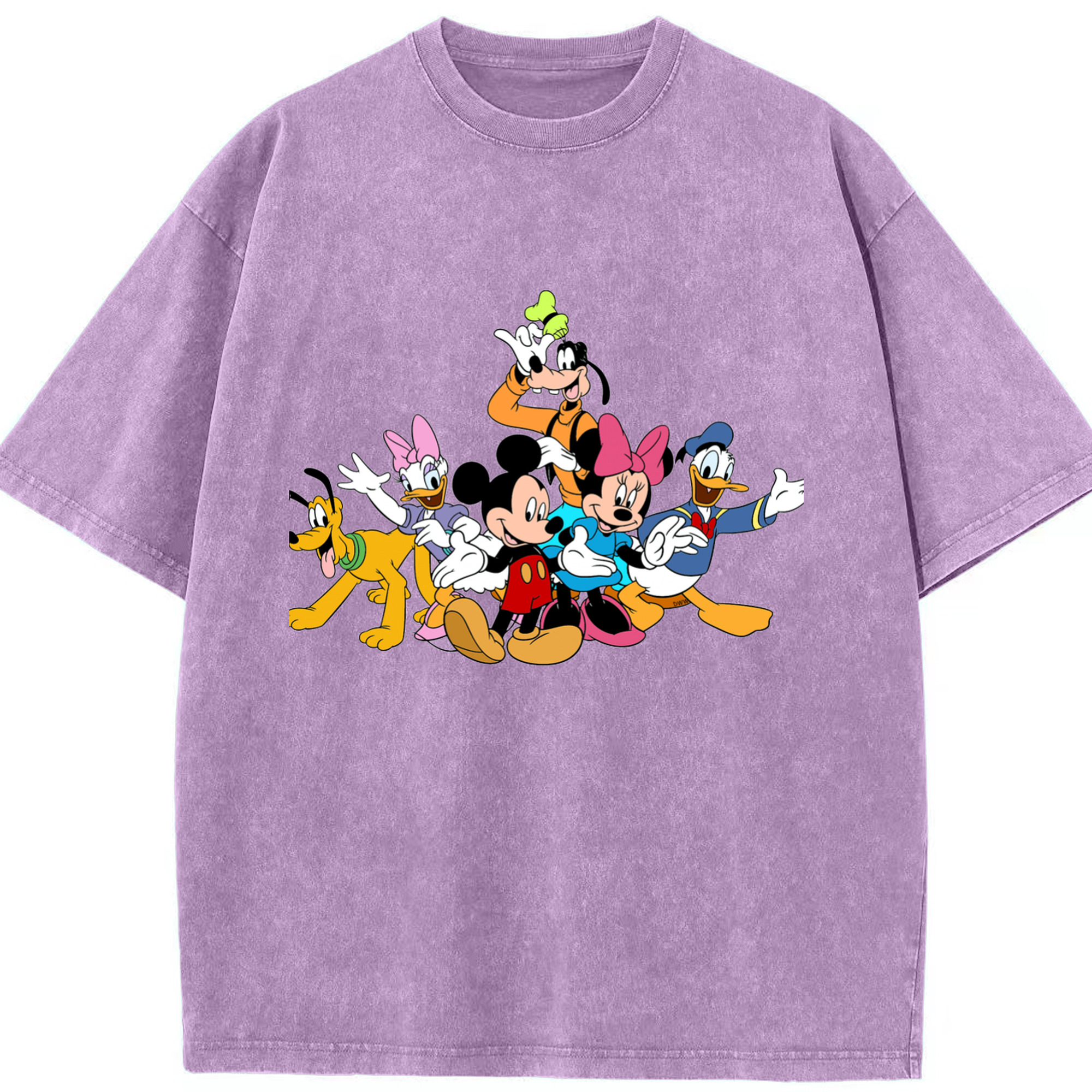 （画像用） ミッキーマウス Mickey Mouse 綿100% ヴィンテージ風 半袖Tシャツ（フロントプリント）