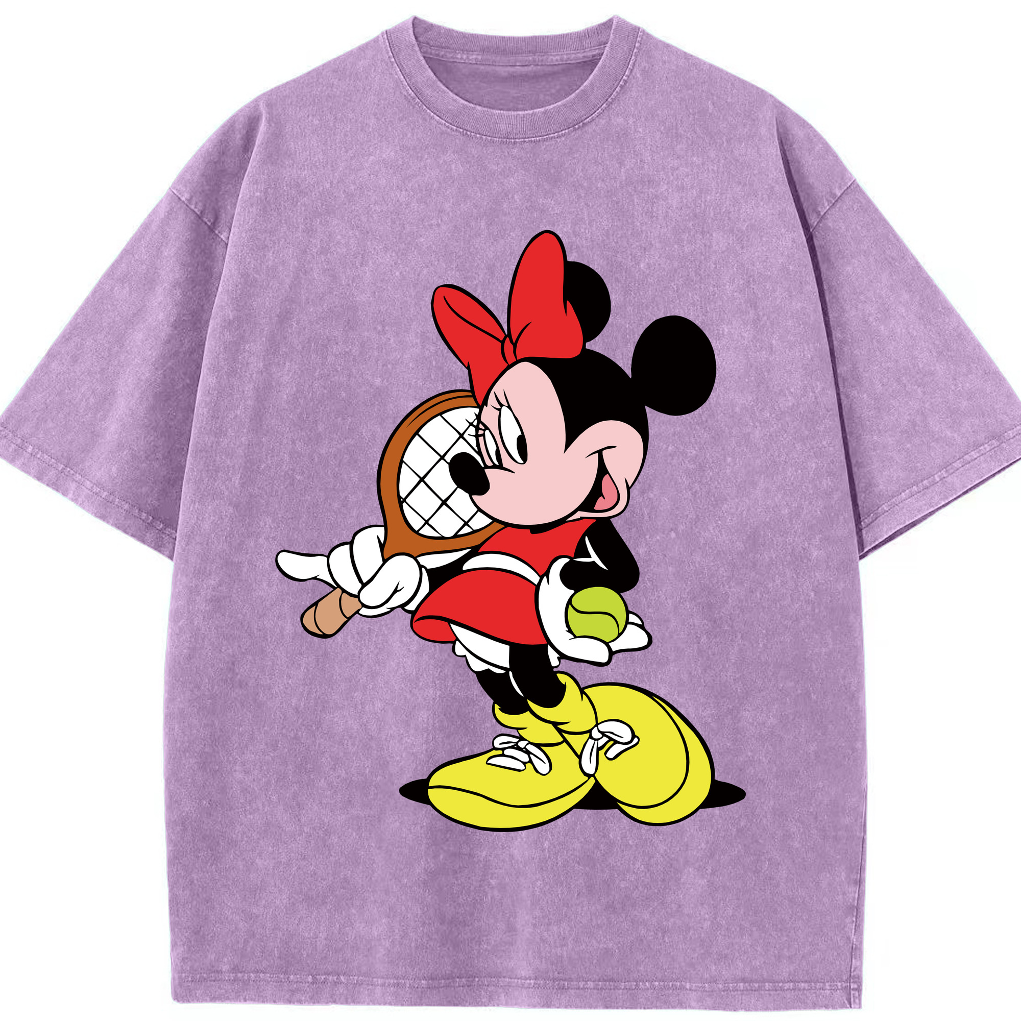 （画像用） ミッキーマウス Mickey Mouse 綿100% ヴィンテージ風 半袖Tシャツ（フロントプリント）
