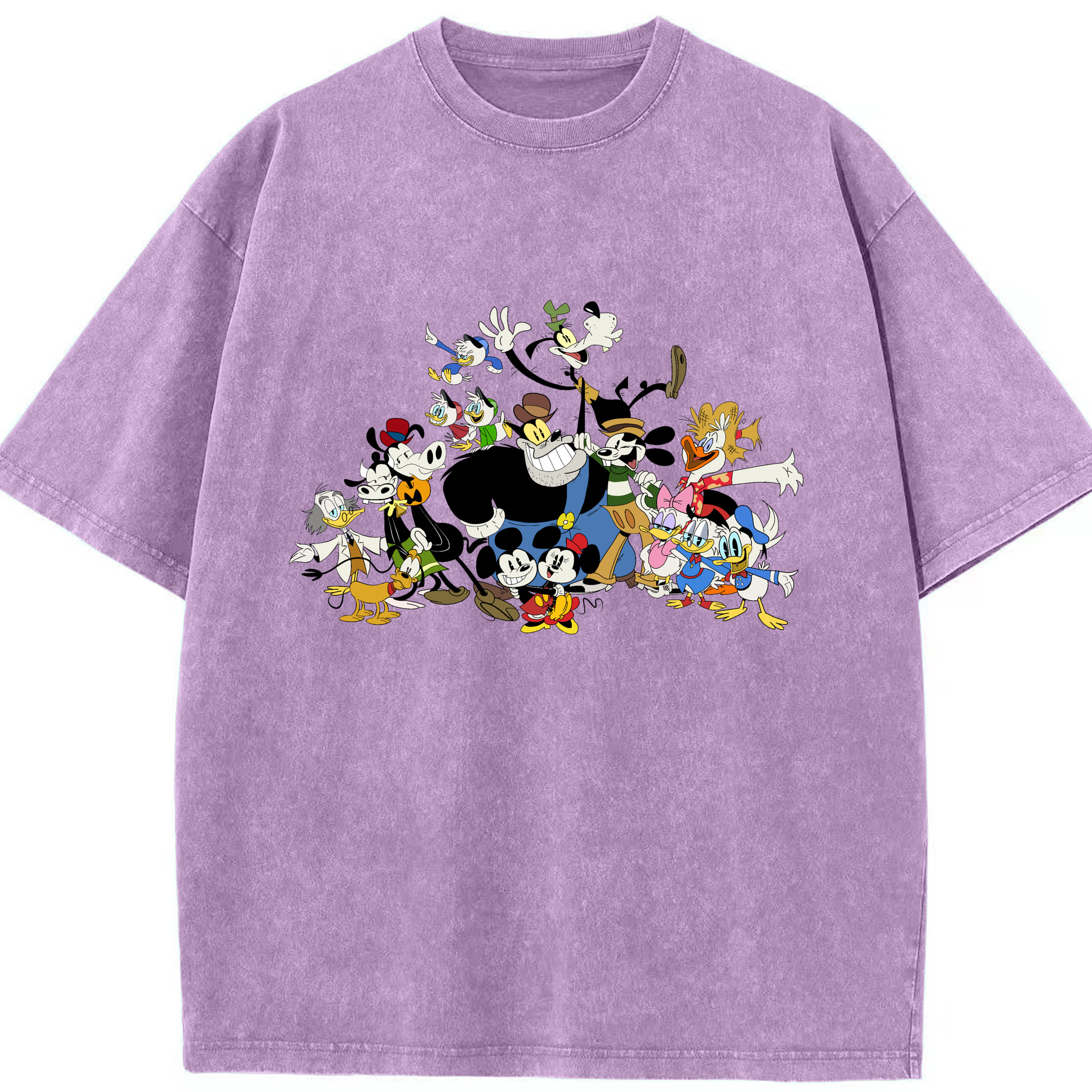 （画像用） ミッキーマウス Mickey Mouse 綿100% ヴィンテージ風 半袖Tシャツ（フロントプリント）