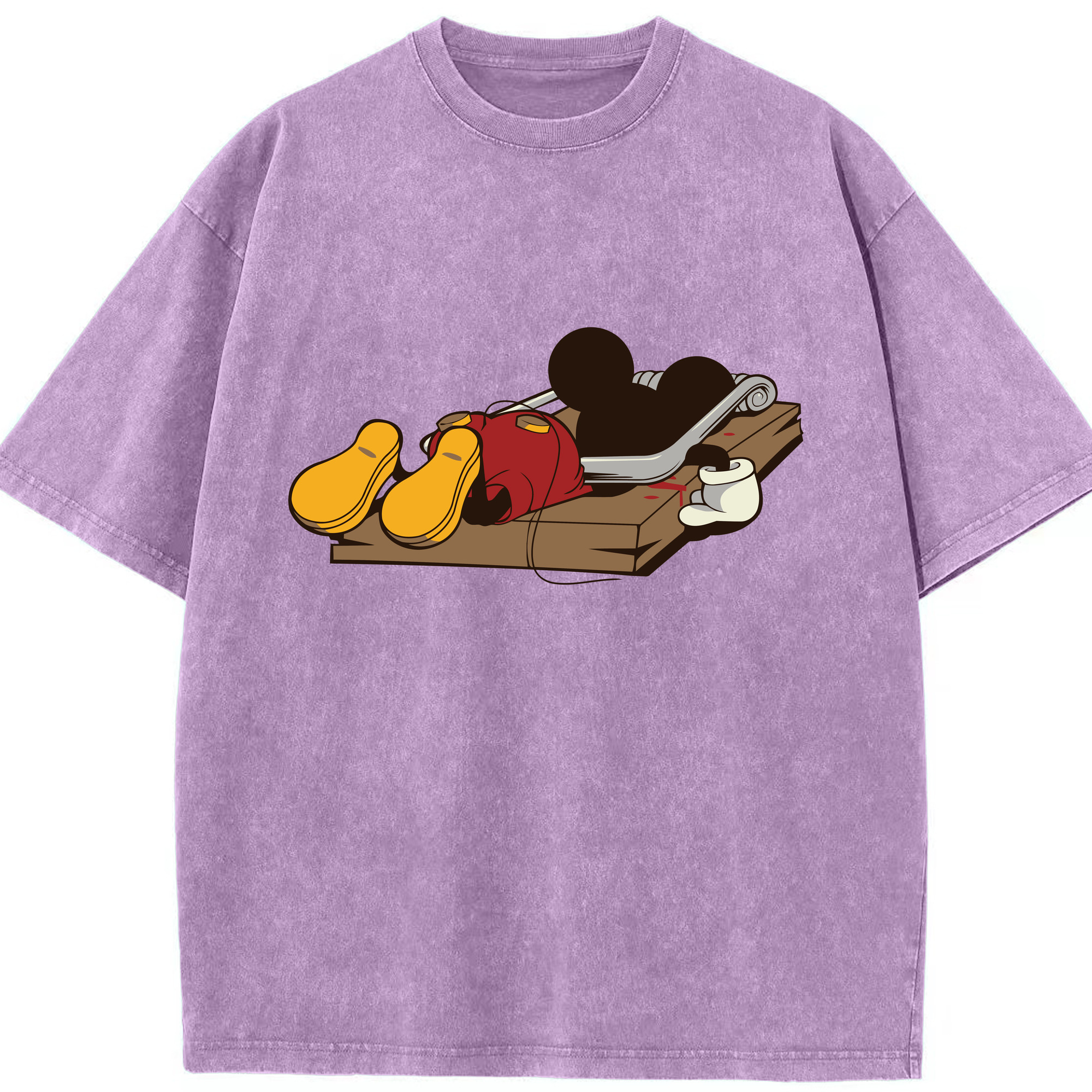 （画像用） ミッキーマウス Mickey Mouse 綿100% ヴィンテージ風 半袖Tシャツ（フロントプリント）