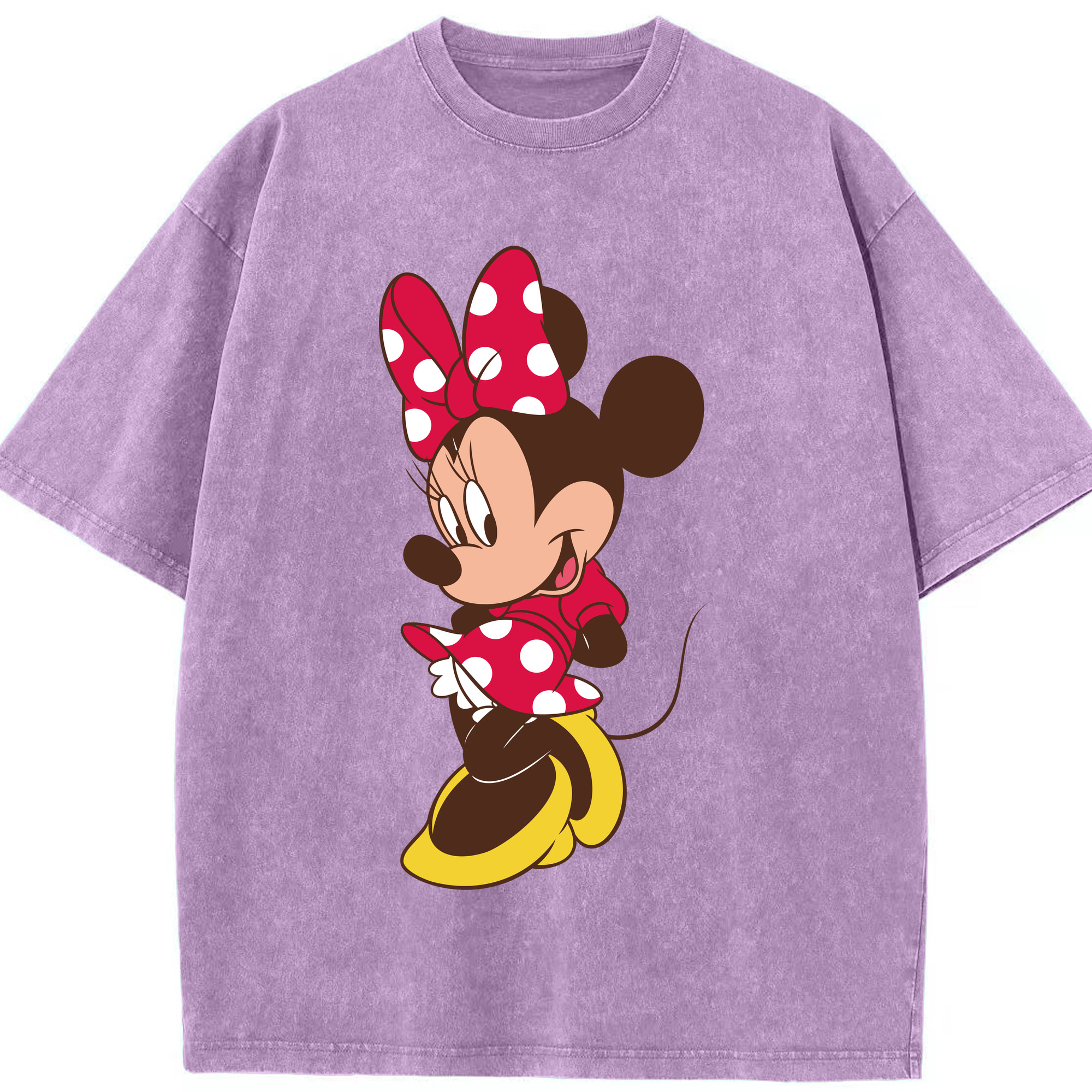 （画像用） ミッキーマウス Mickey Mouse 綿100% ヴィンテージ風 半袖Tシャツ（フロントプリント）