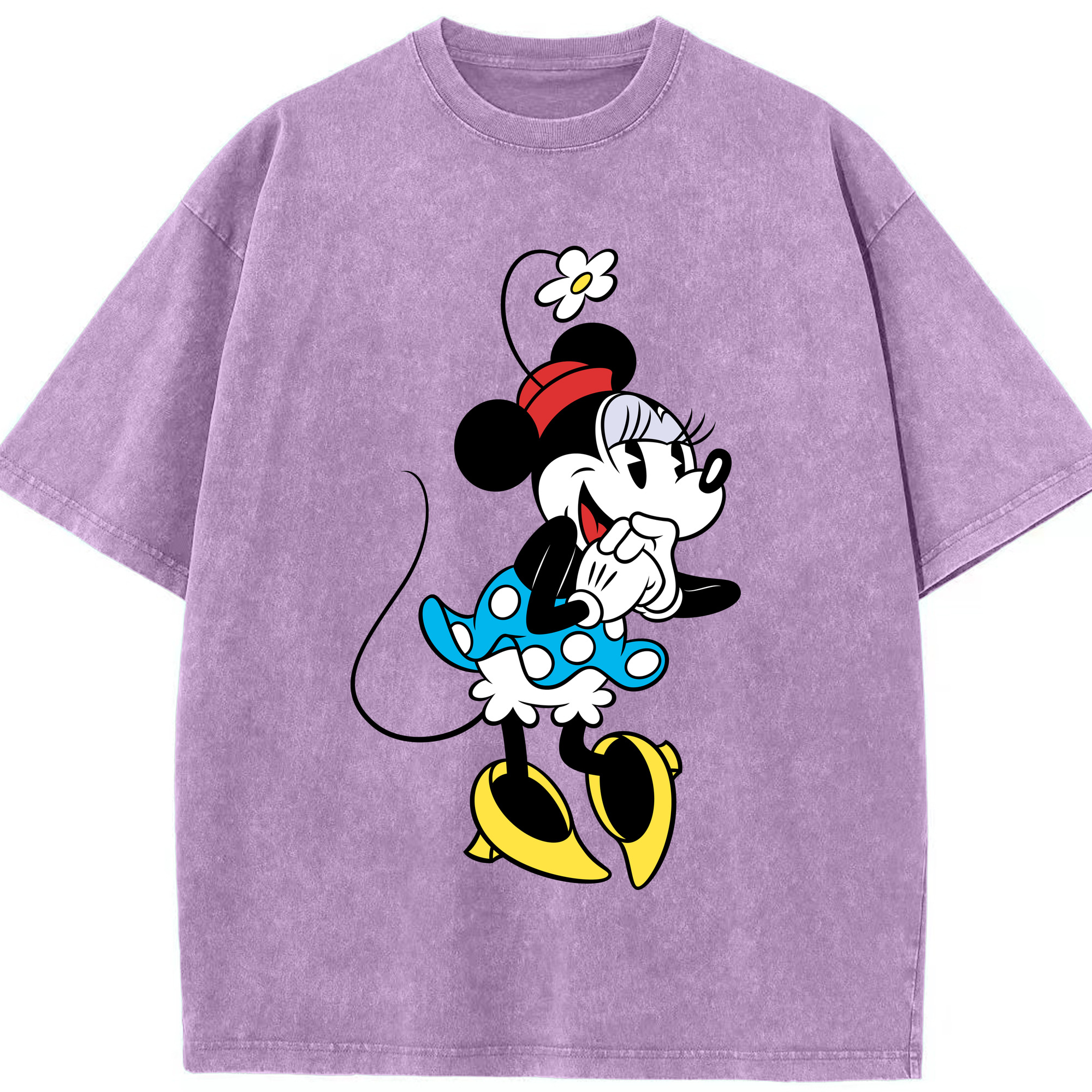 （画像用） ミッキーマウス Mickey Mouse 綿100% ヴィンテージ風 半袖Tシャツ（フロントプリント）