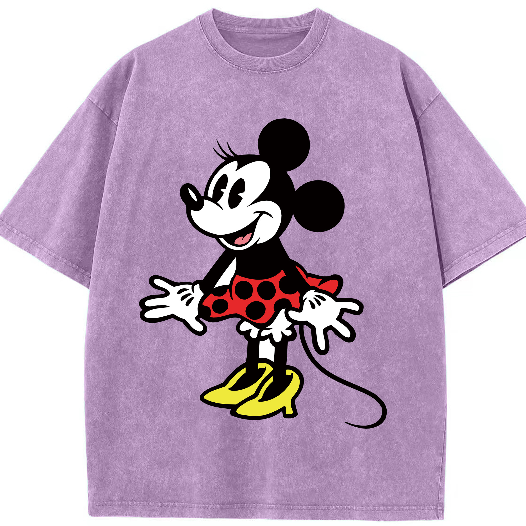 （画像用） ミッキーマウス Mickey Mouse 綿100% ヴィンテージ風 半袖Tシャツ（フロントプリント）