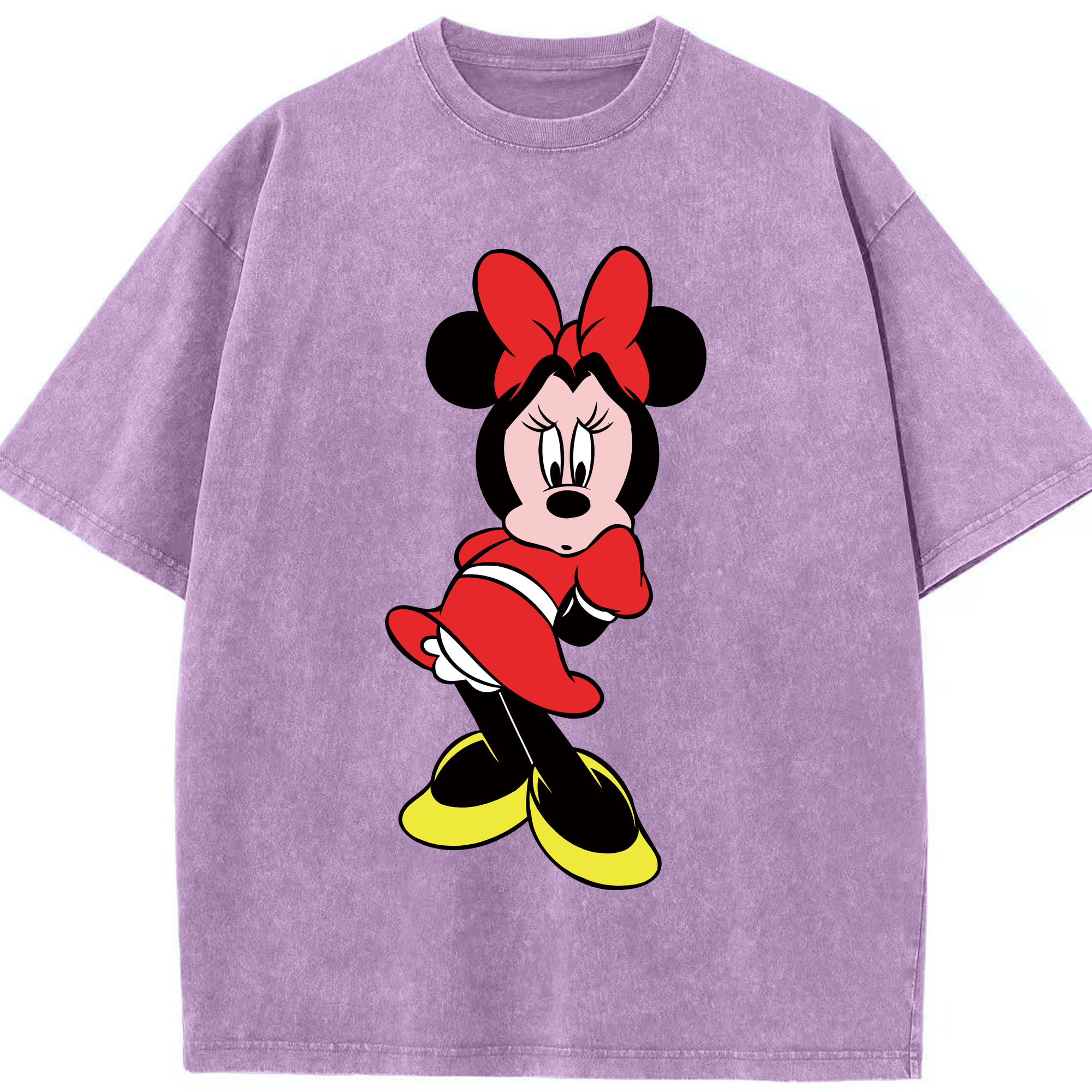 （画像用） ミッキーマウス Mickey Mouse 綿100% ヴィンテージ風 半袖Tシャツ（フロントプリント）