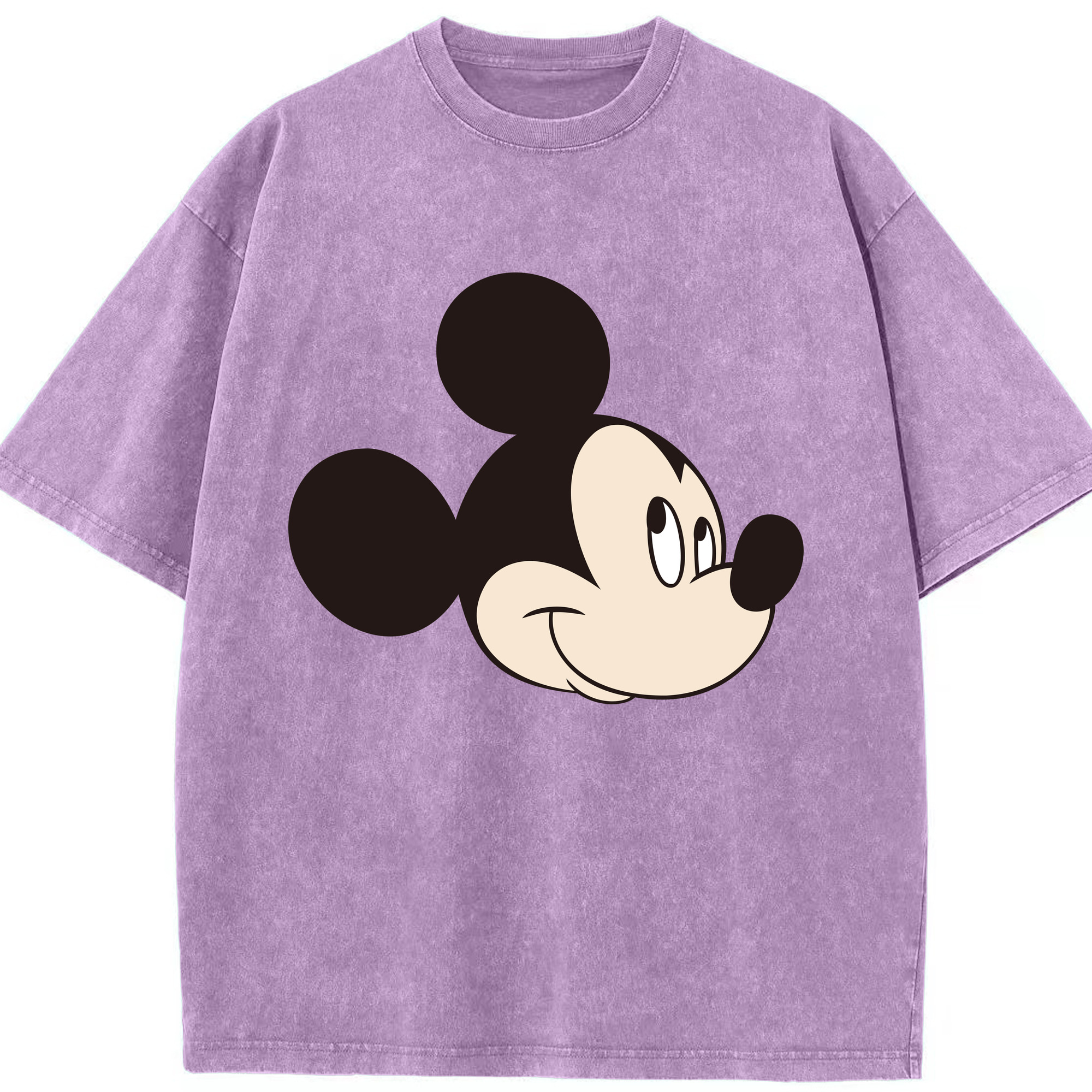 （画像用） ミッキーマウス Mickey Mouse 綿100% ヴィンテージ風 半袖Tシャツ（フロントプリント）