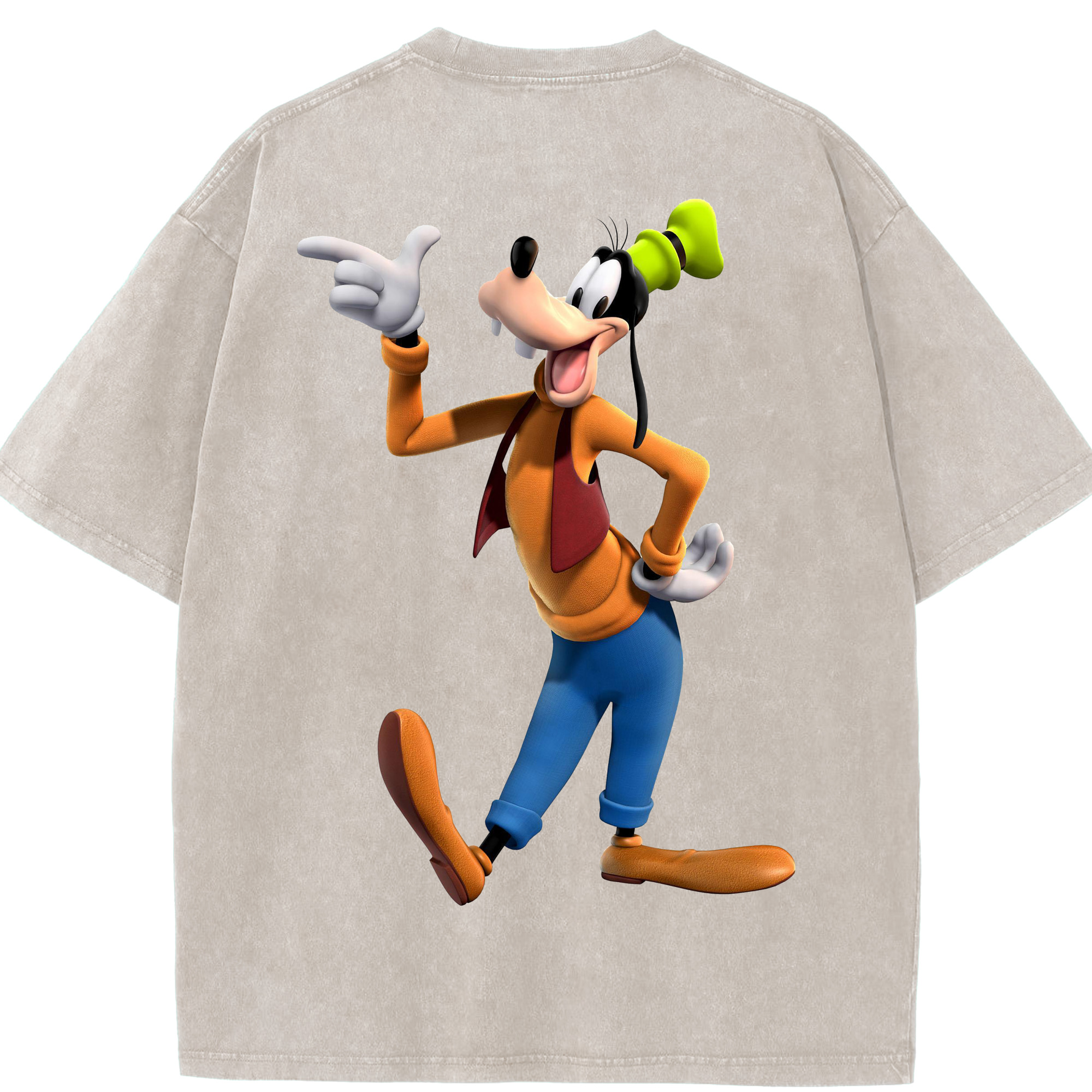 （画像用） ミッキーマウス Mickey Mouse 綿100% ヴィンテージ風 半袖Tシャツ（背面プリント）